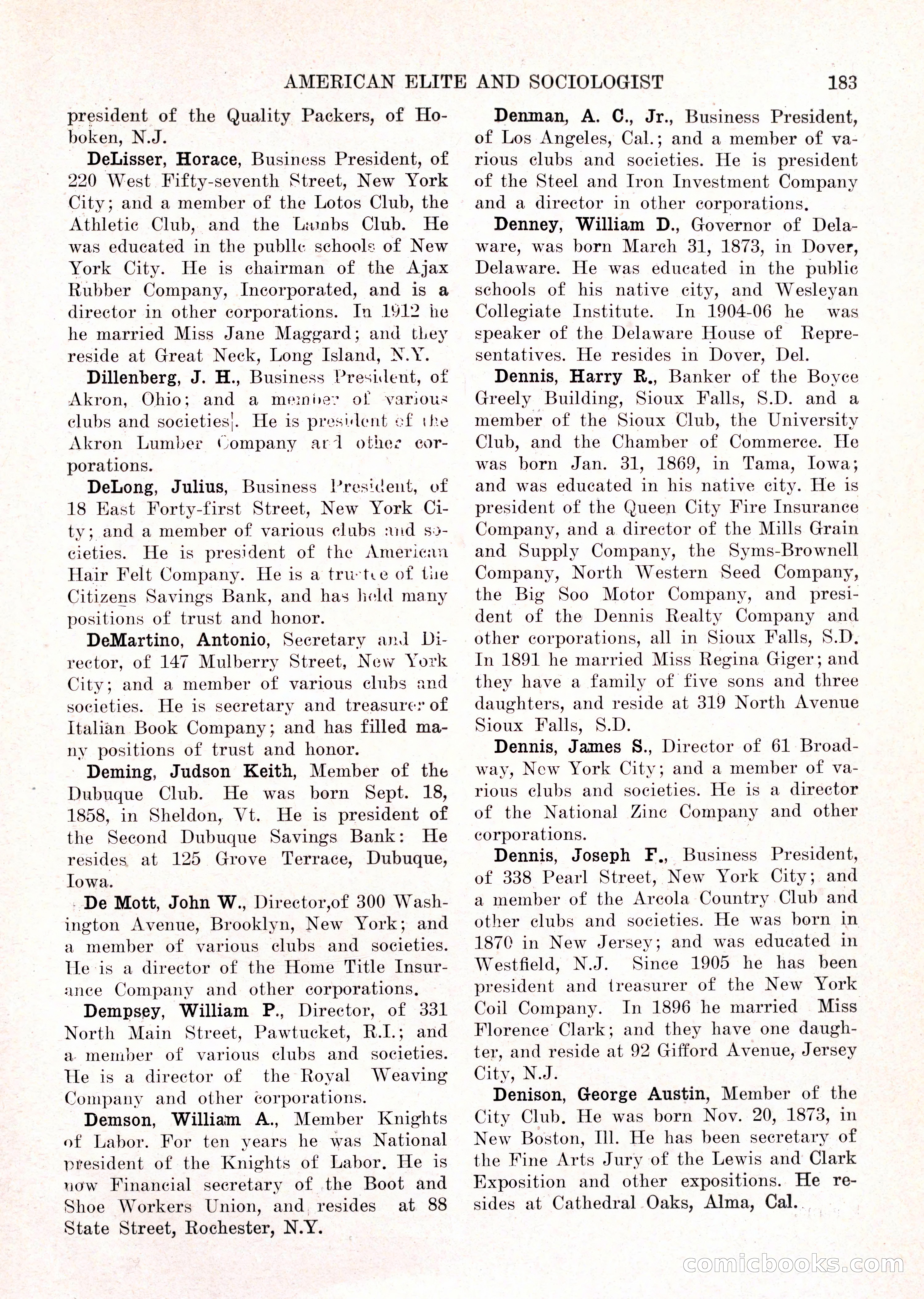 The American Elite and Sociologist Blue Book — page 167 of 396
