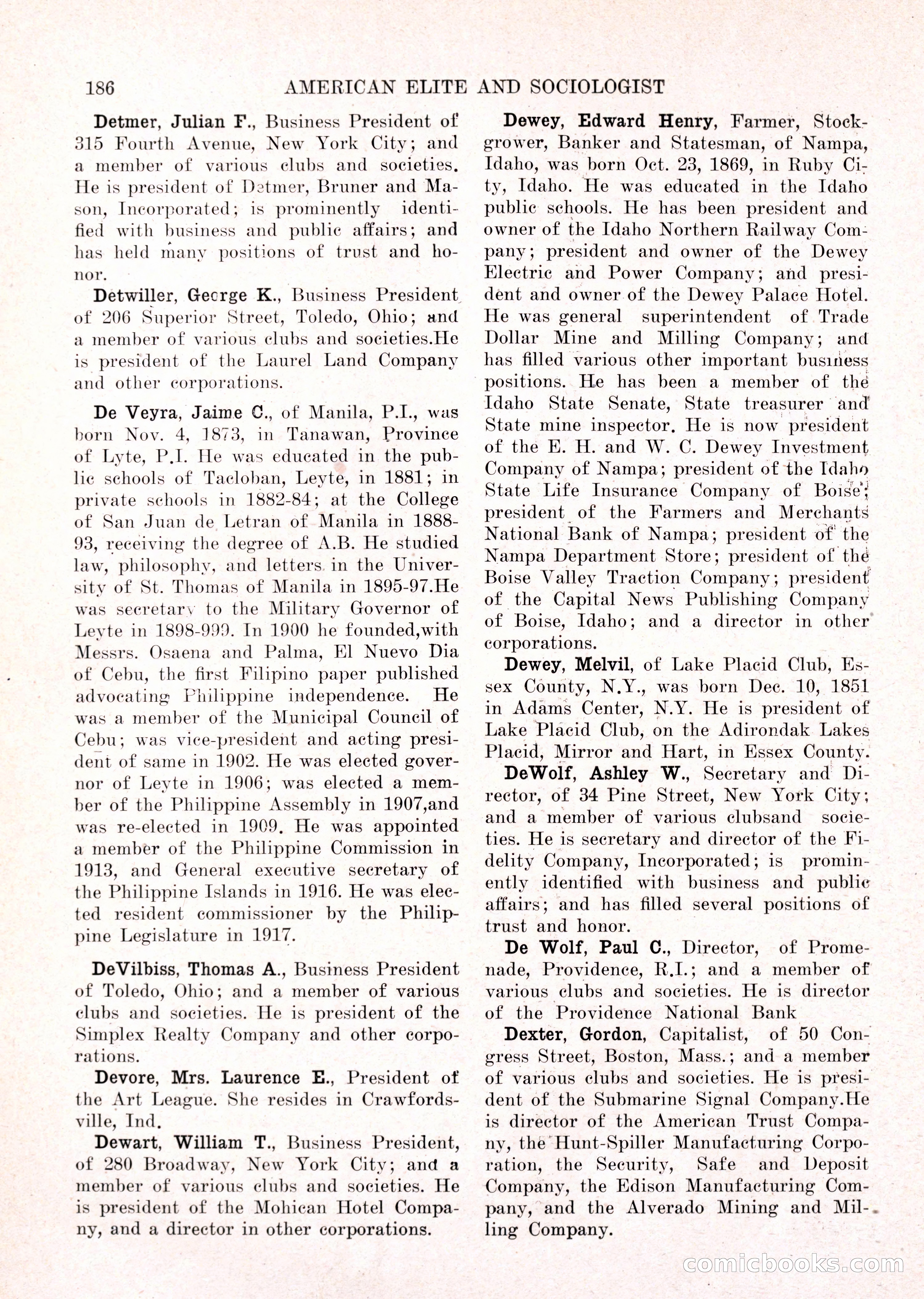 The American Elite and Sociologist Blue Book — page 170 of 396