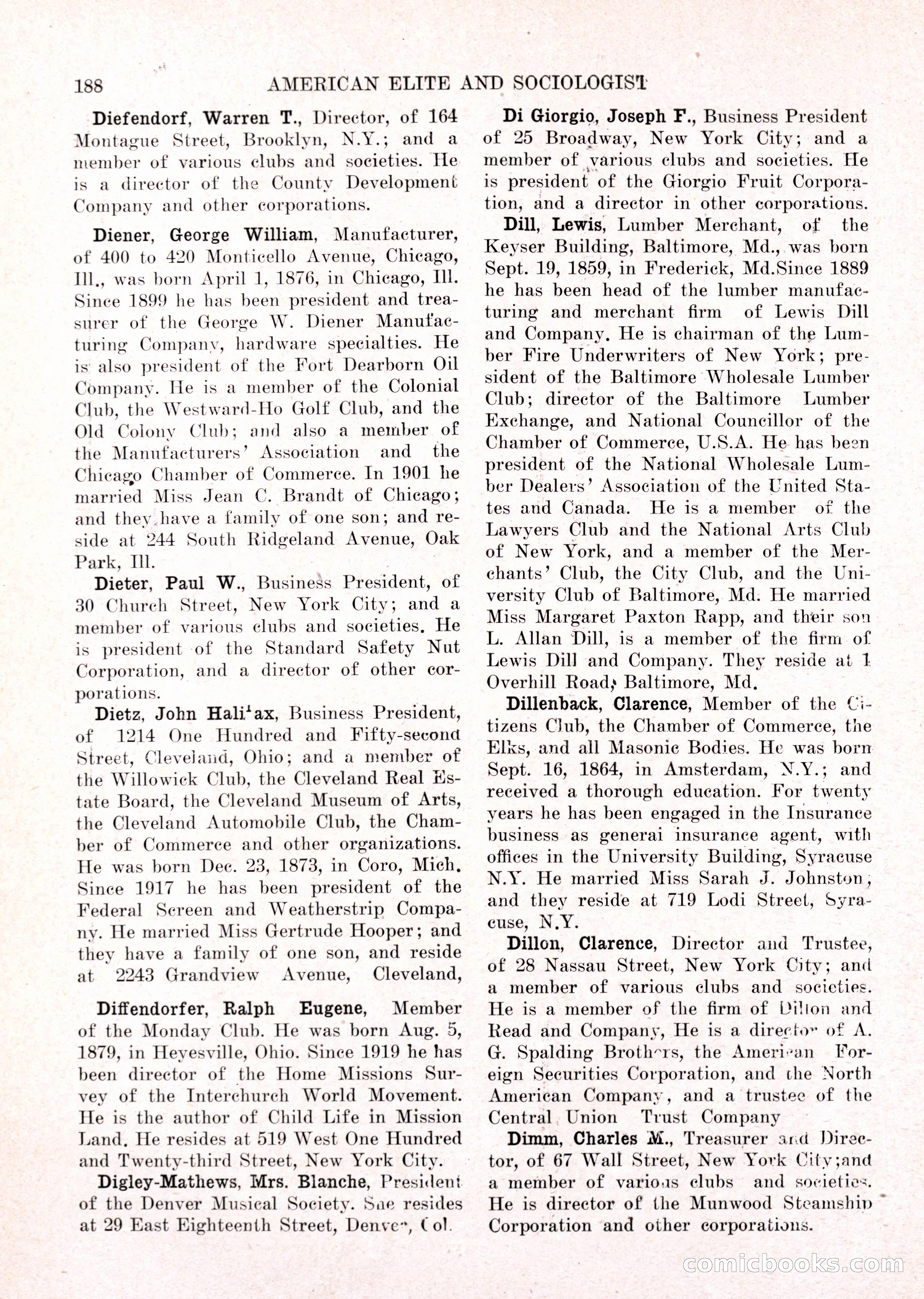 The American Elite and Sociologist Blue Book — page 172 of 396