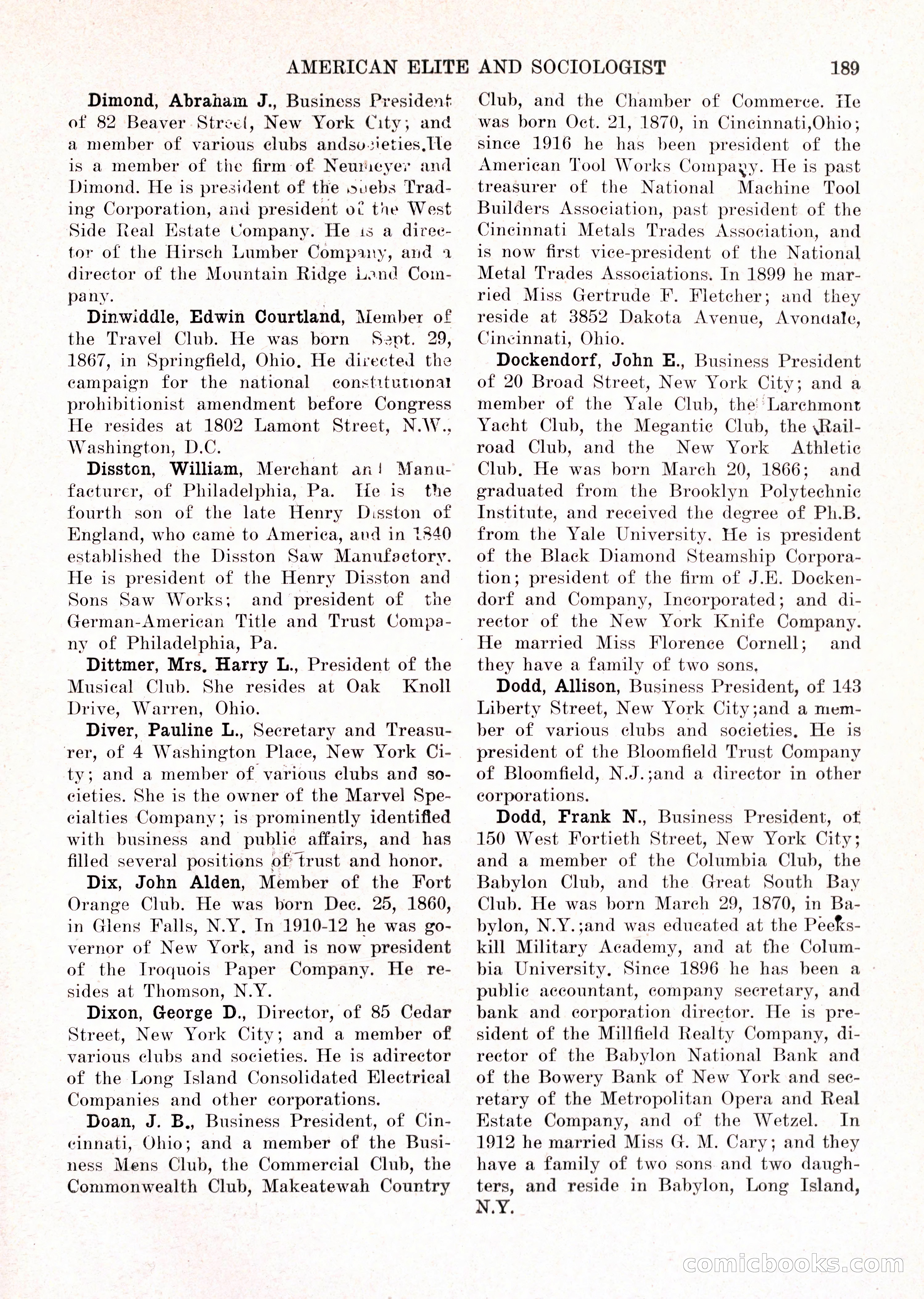 The American Elite and Sociologist Blue Book — page 173 of 396