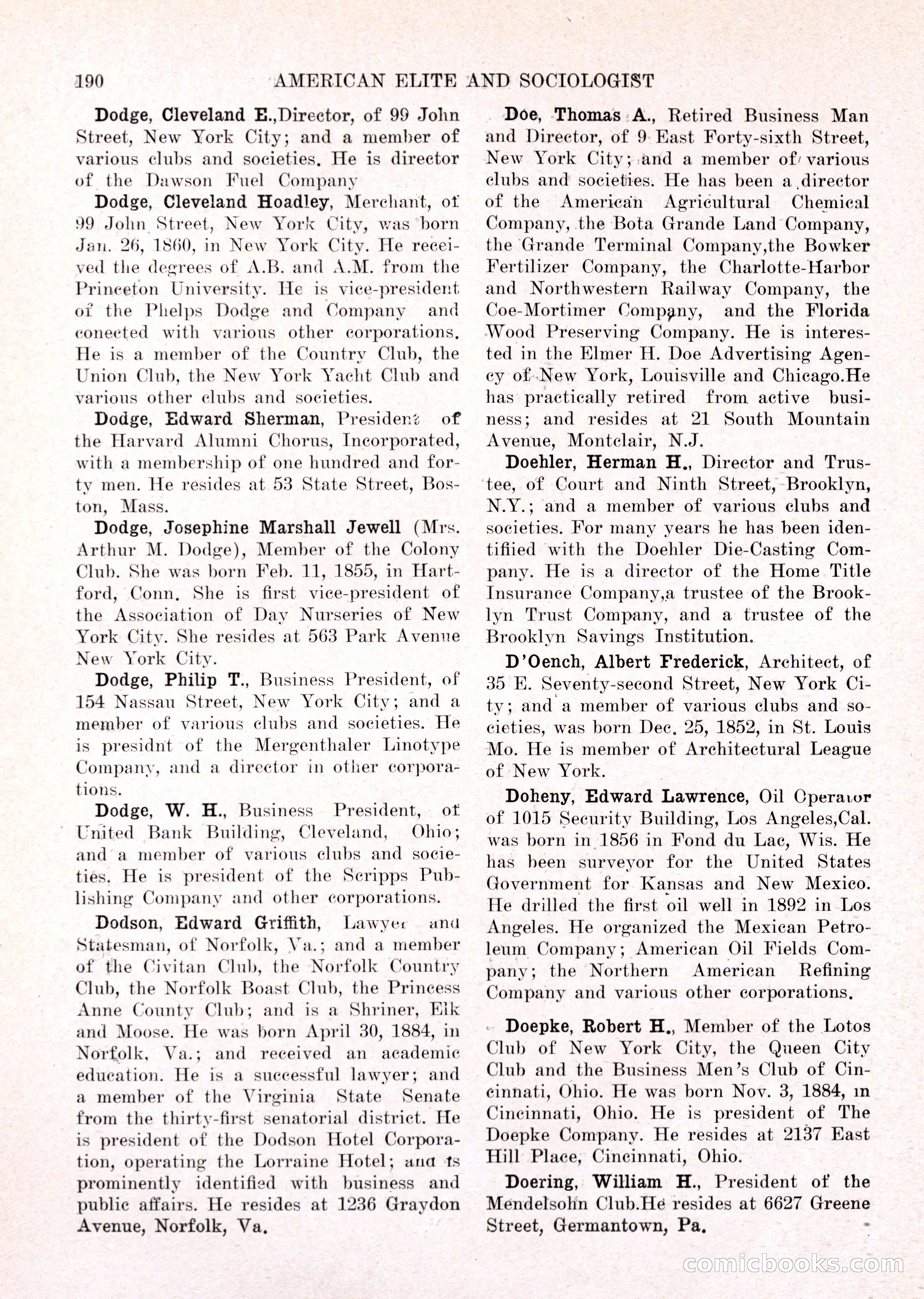 The American Elite and Sociologist Blue Book — page 174 of 396