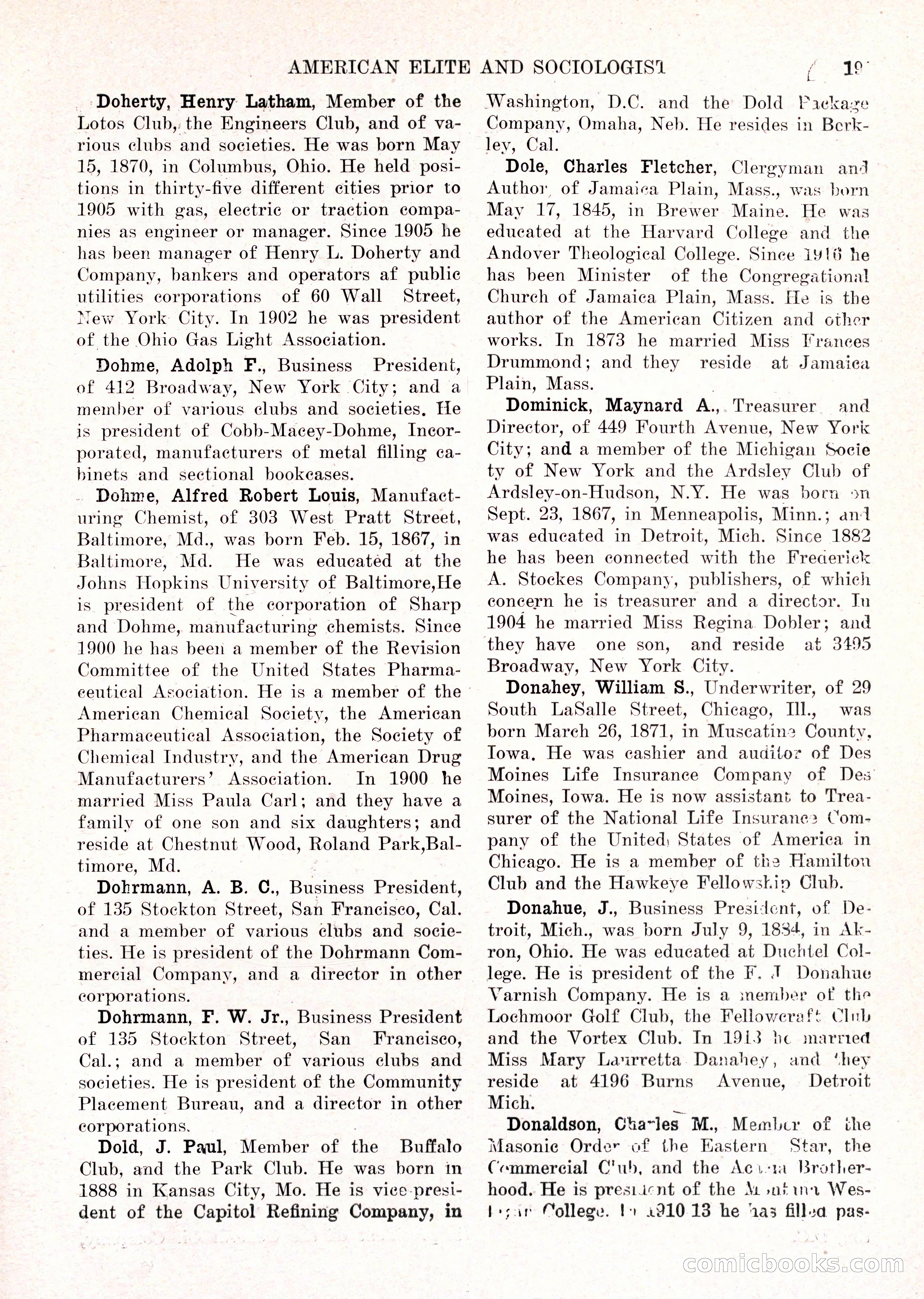 The American Elite and Sociologist Blue Book — page 175 of 396
