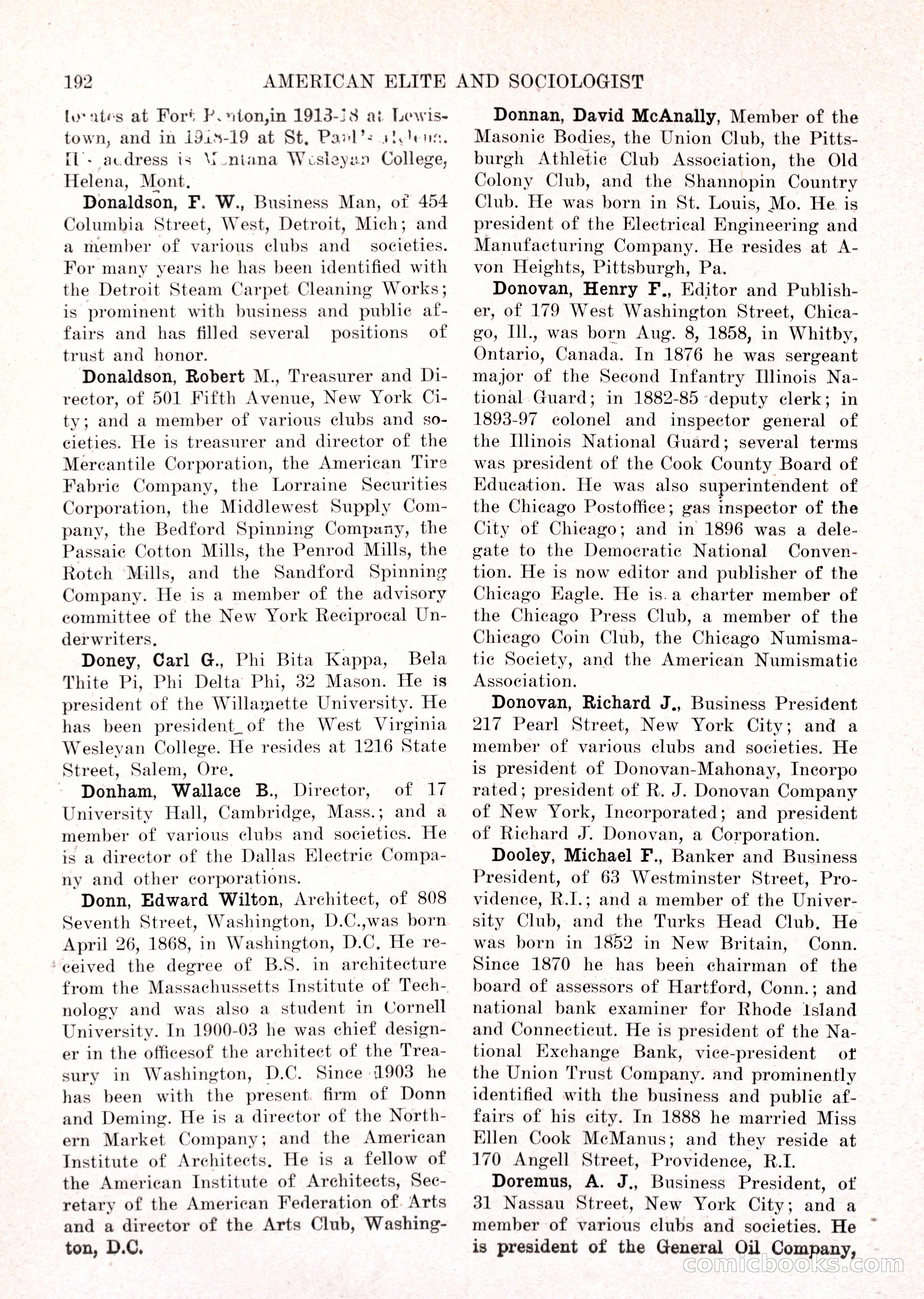 The American Elite and Sociologist Blue Book — page 176 of 396