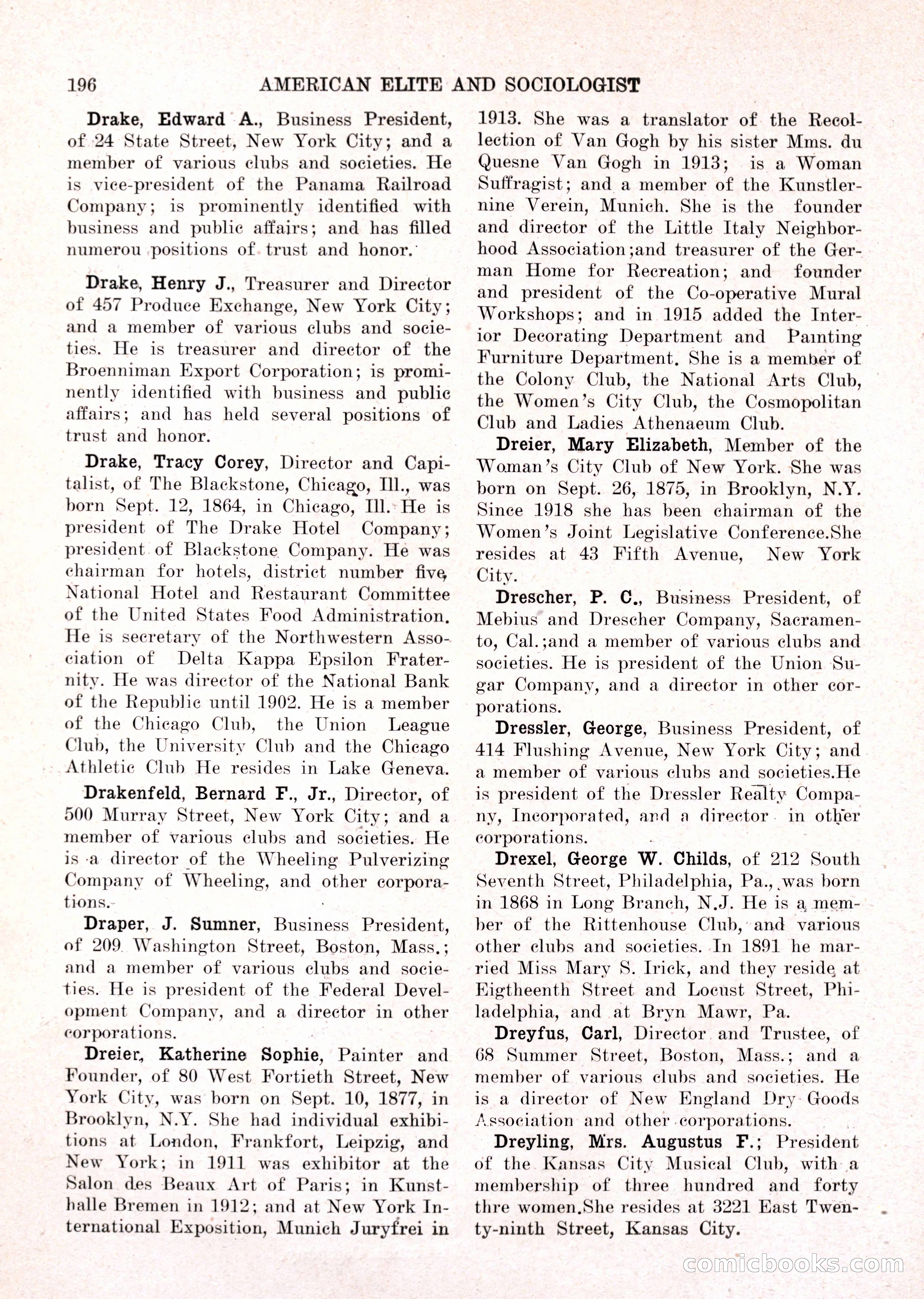 The American Elite and Sociologist Blue Book — page 180 of 396