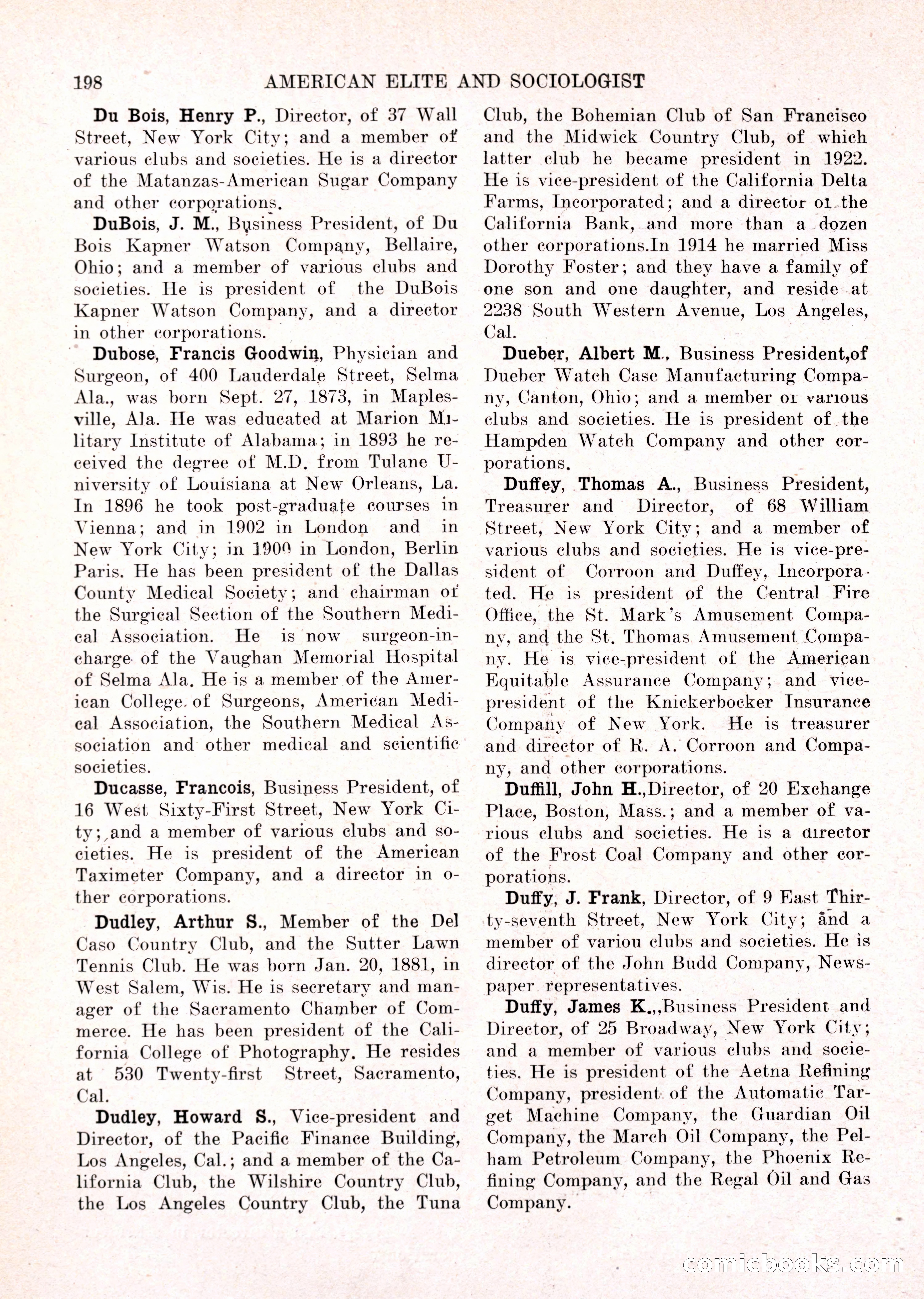 The American Elite and Sociologist Blue Book — page 182 of 396