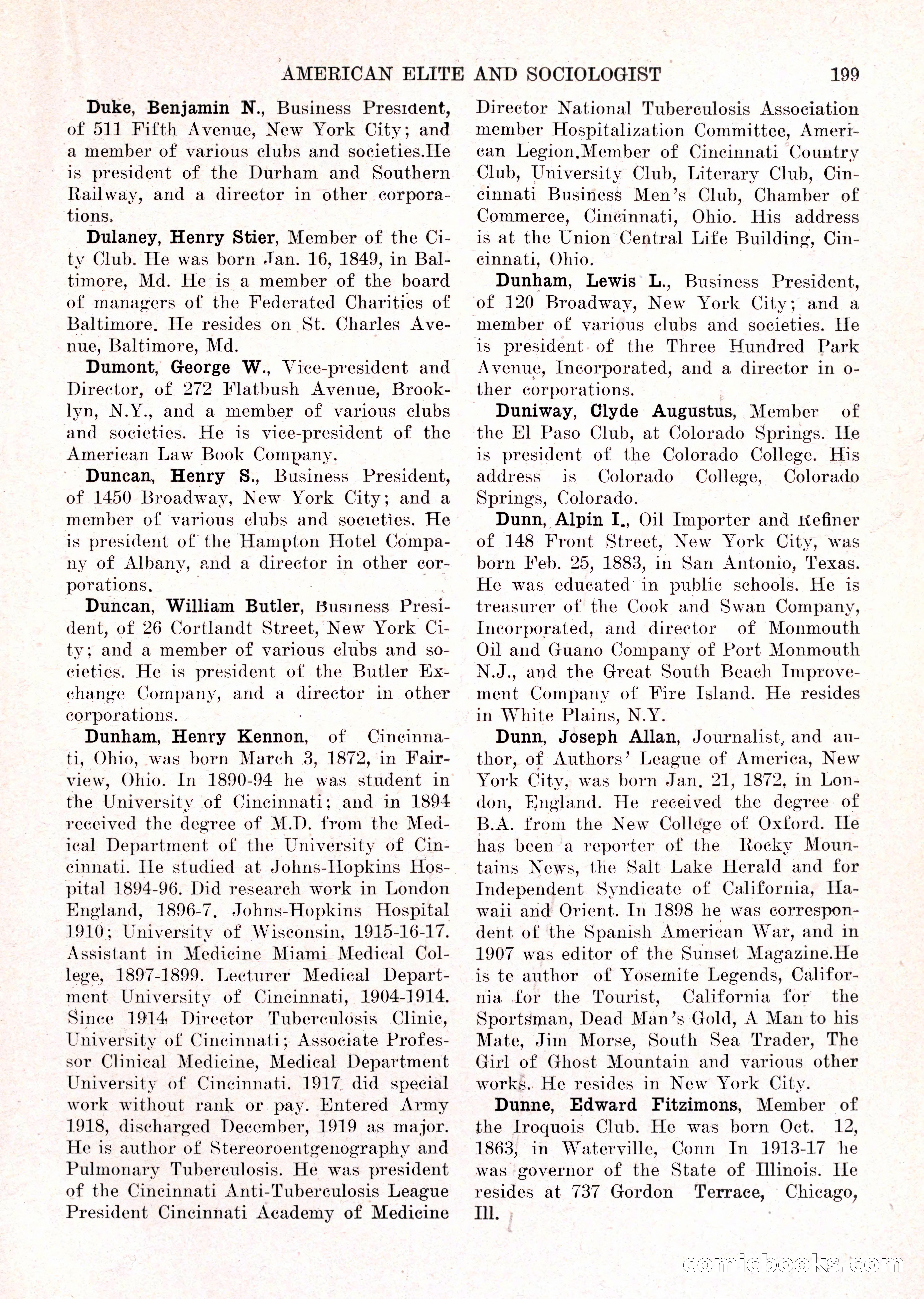 The American Elite and Sociologist Blue Book — page 183 of 396