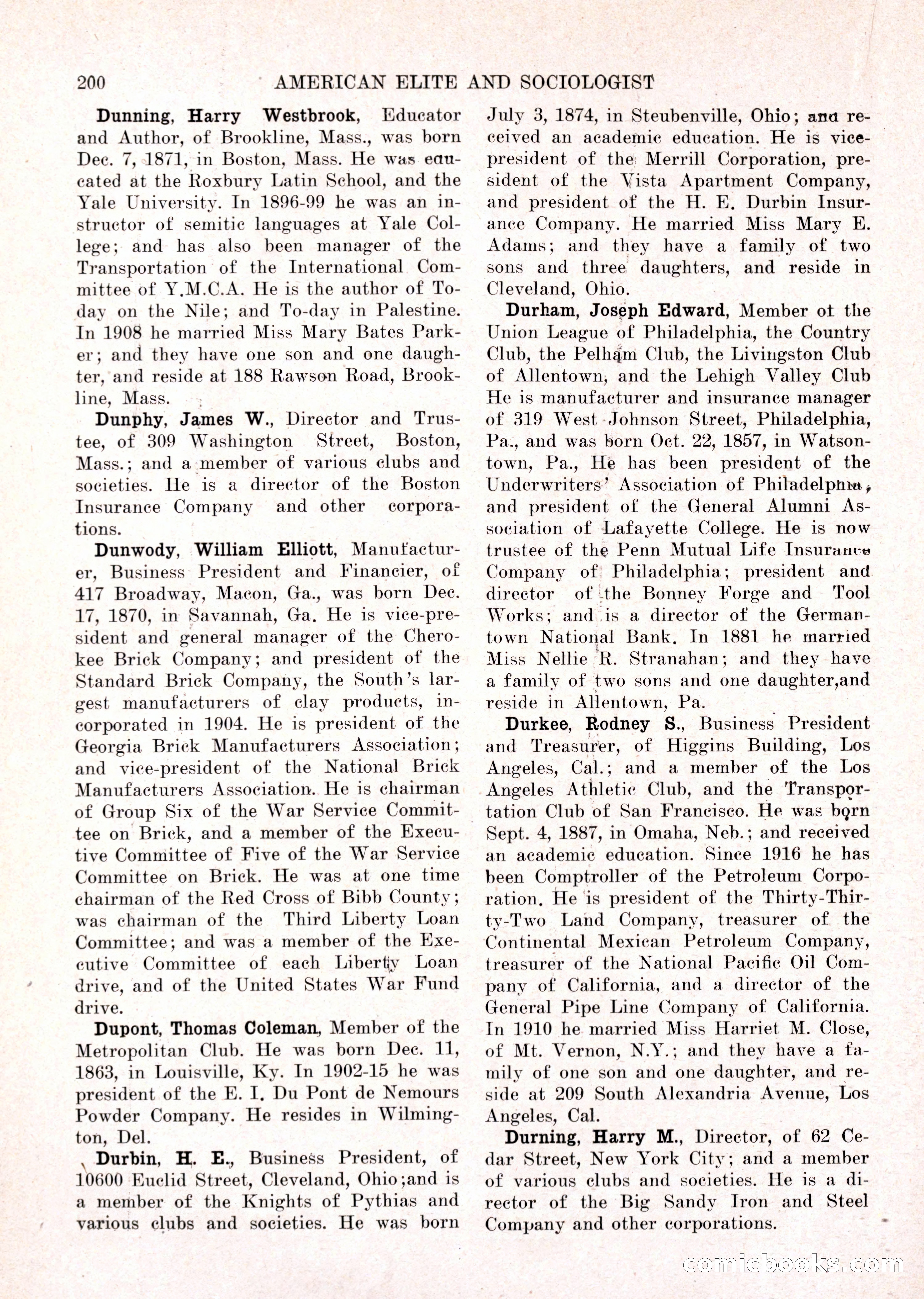 The American Elite and Sociologist Blue Book — page 184 of 396
