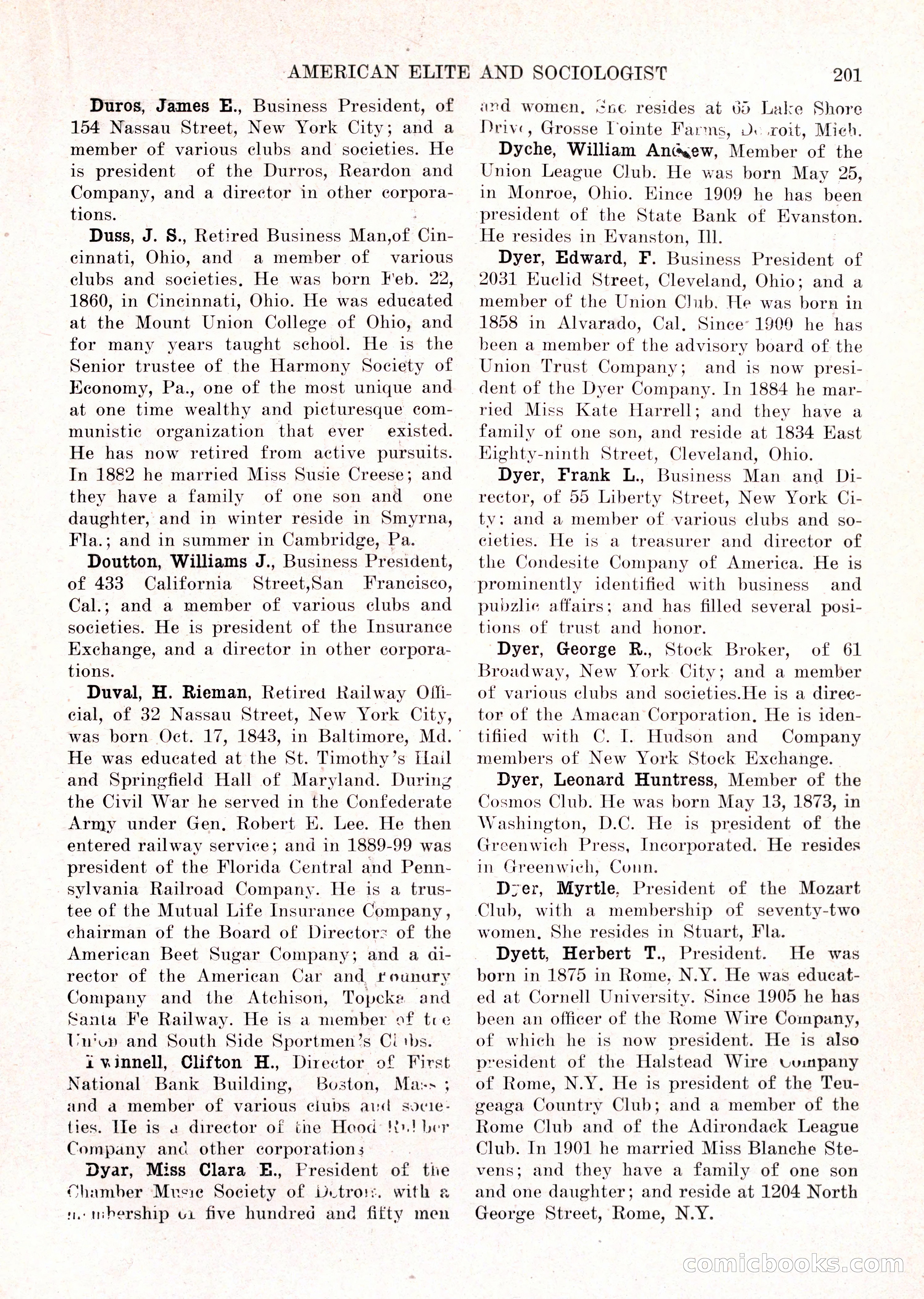 The American Elite and Sociologist Blue Book — page 185 of 396