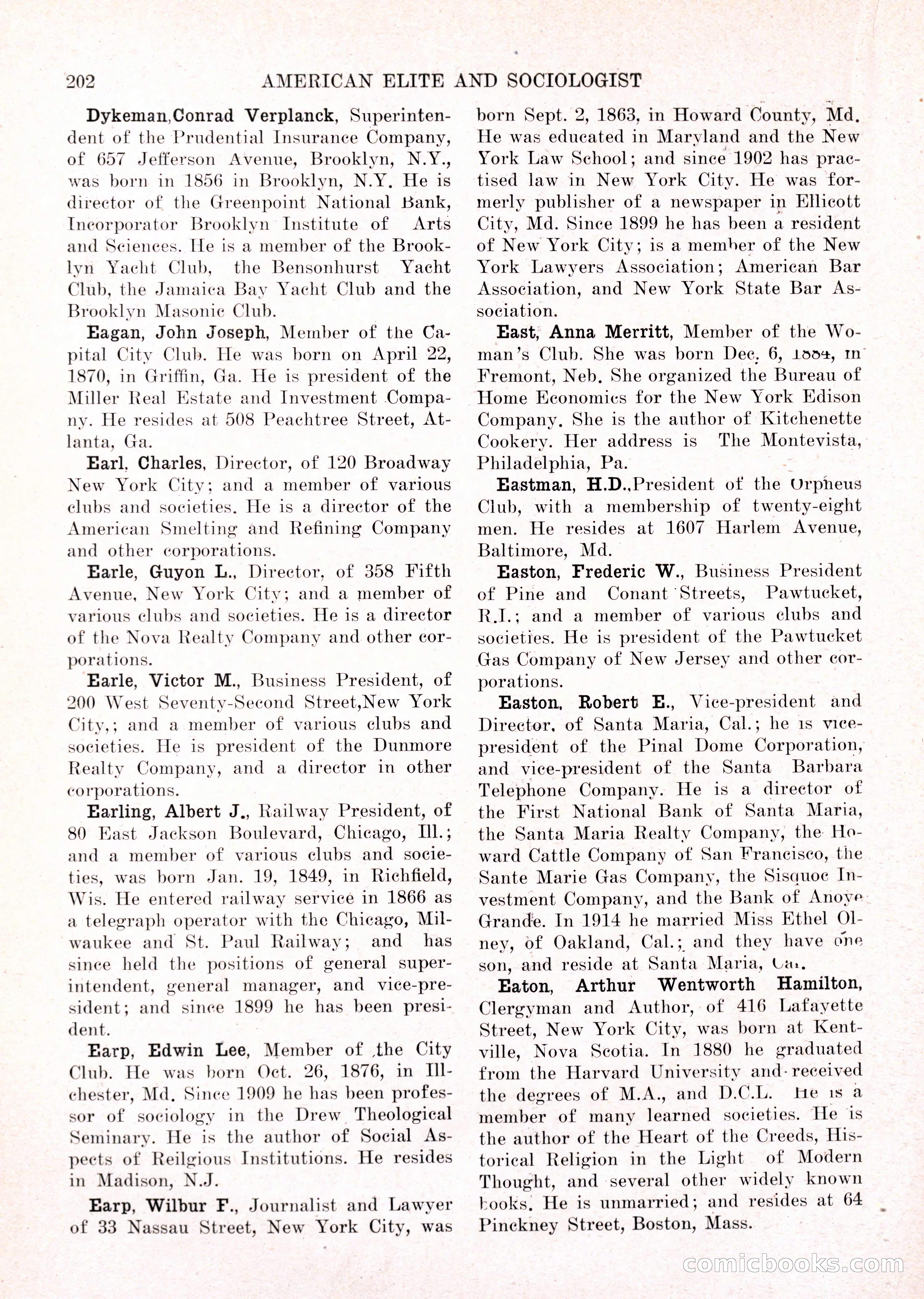 The American Elite and Sociologist Blue Book — page 186 of 396