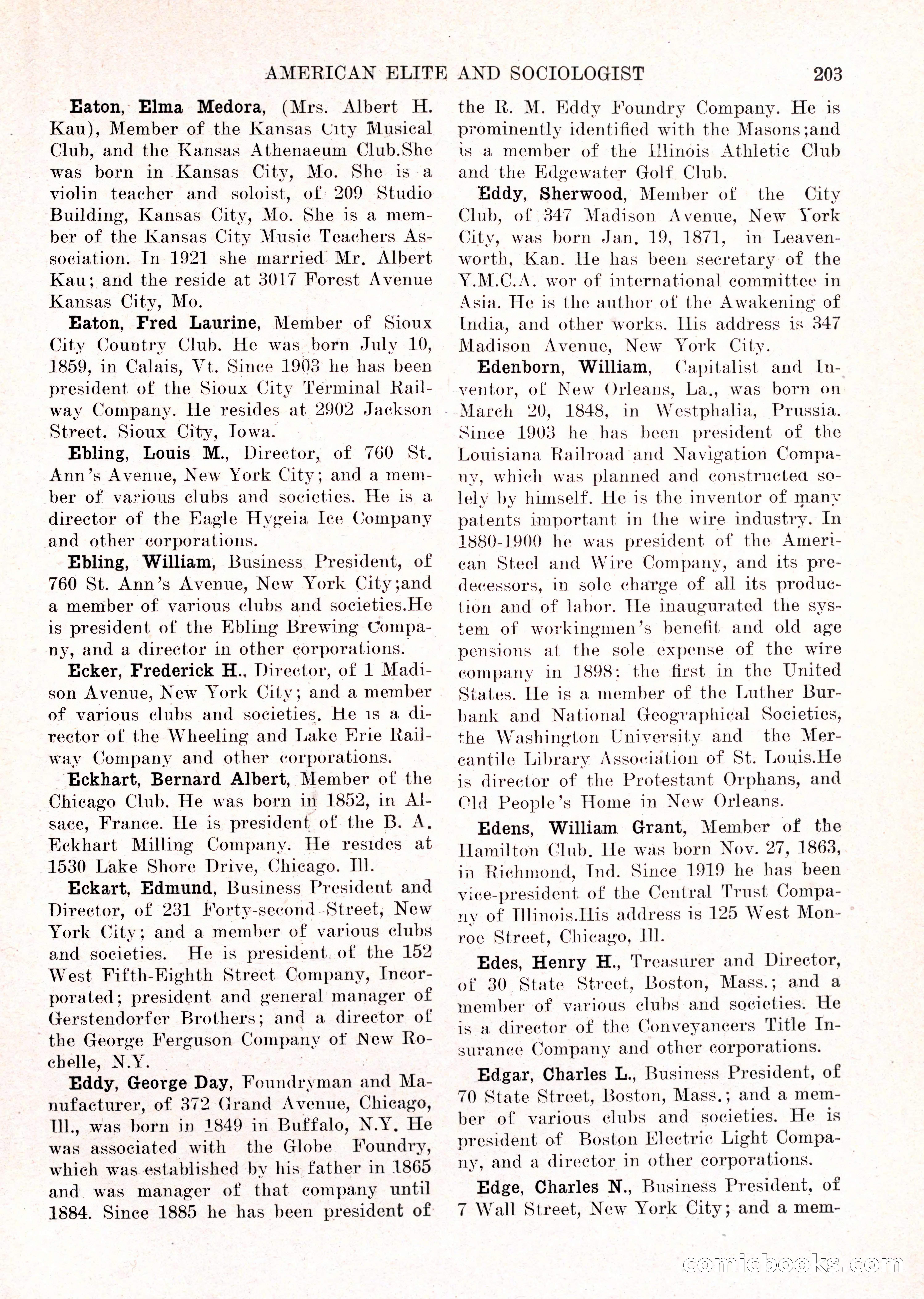 The American Elite and Sociologist Blue Book — page 187 of 396