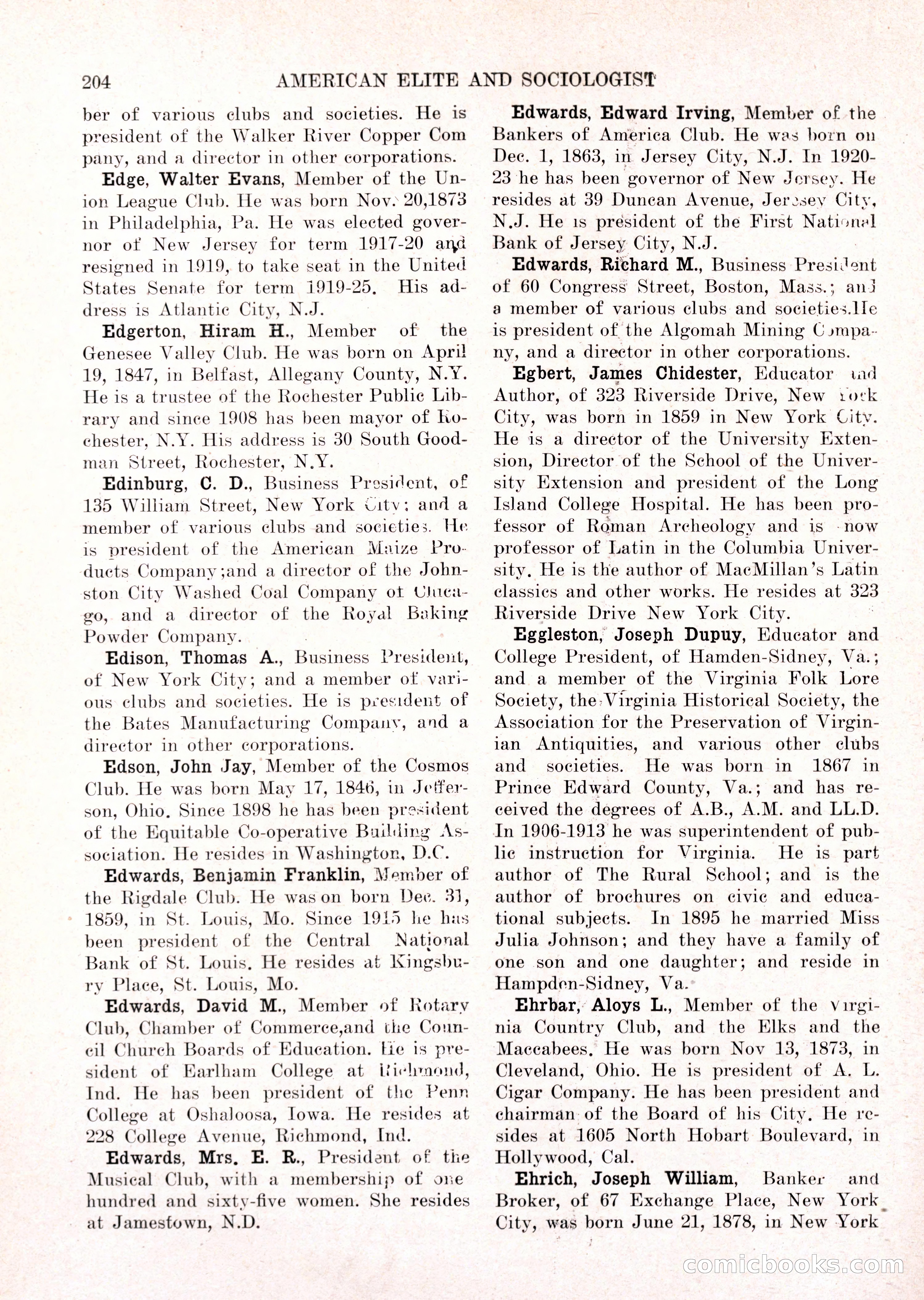 The American Elite and Sociologist Blue Book — page 188 of 396