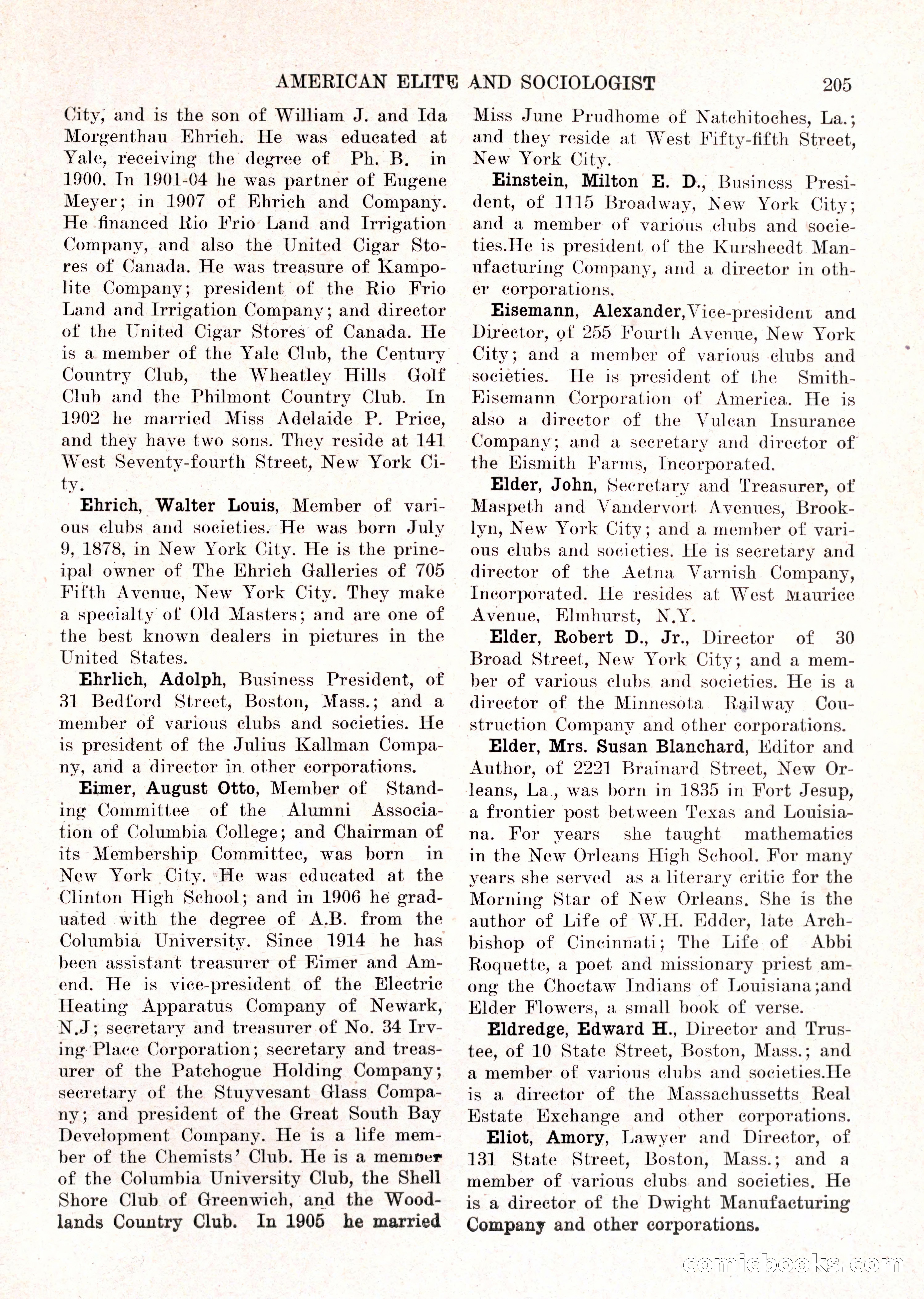 The American Elite and Sociologist Blue Book — page 189 of 396
