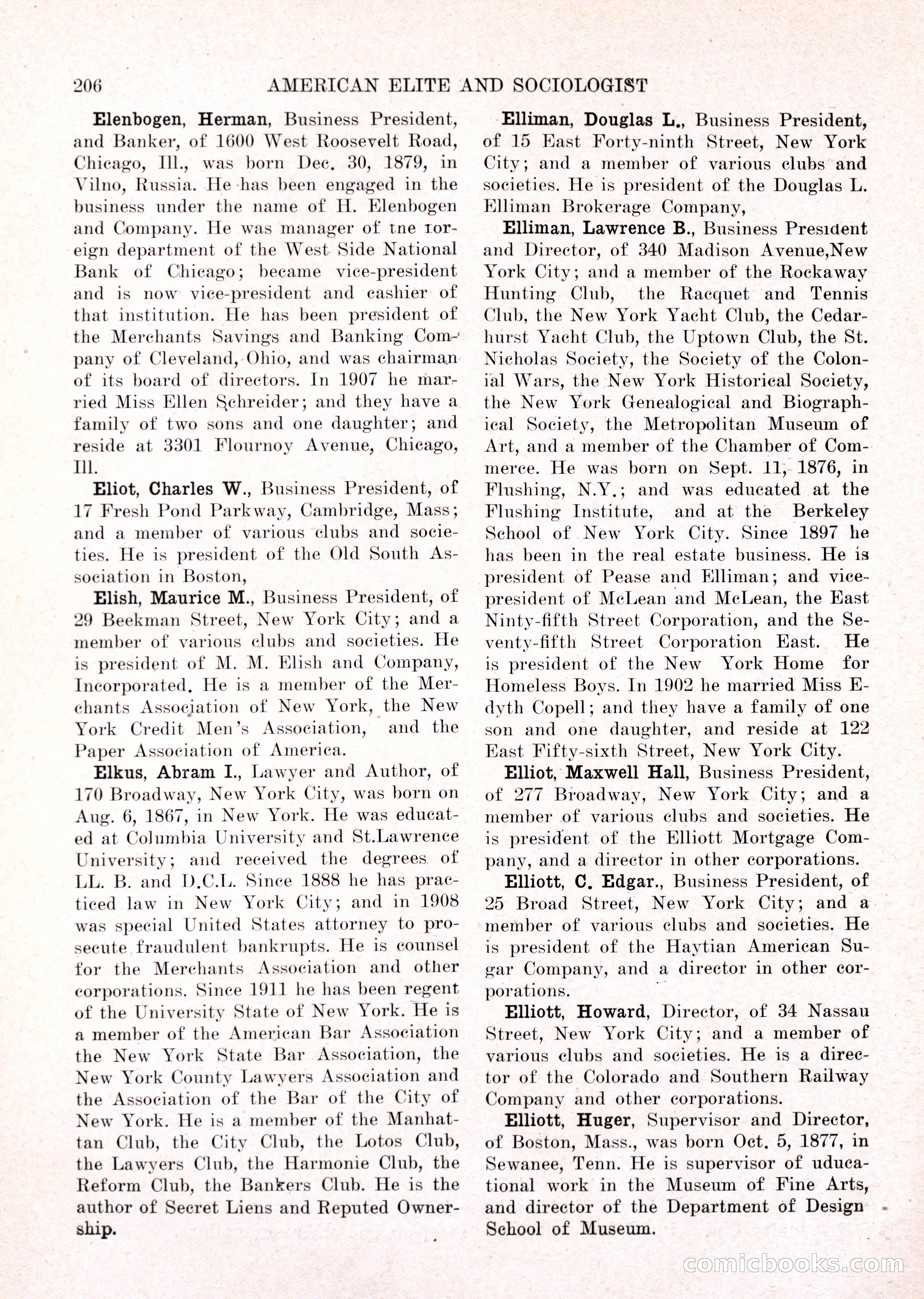 The American Elite and Sociologist Blue Book — page 190 of 396