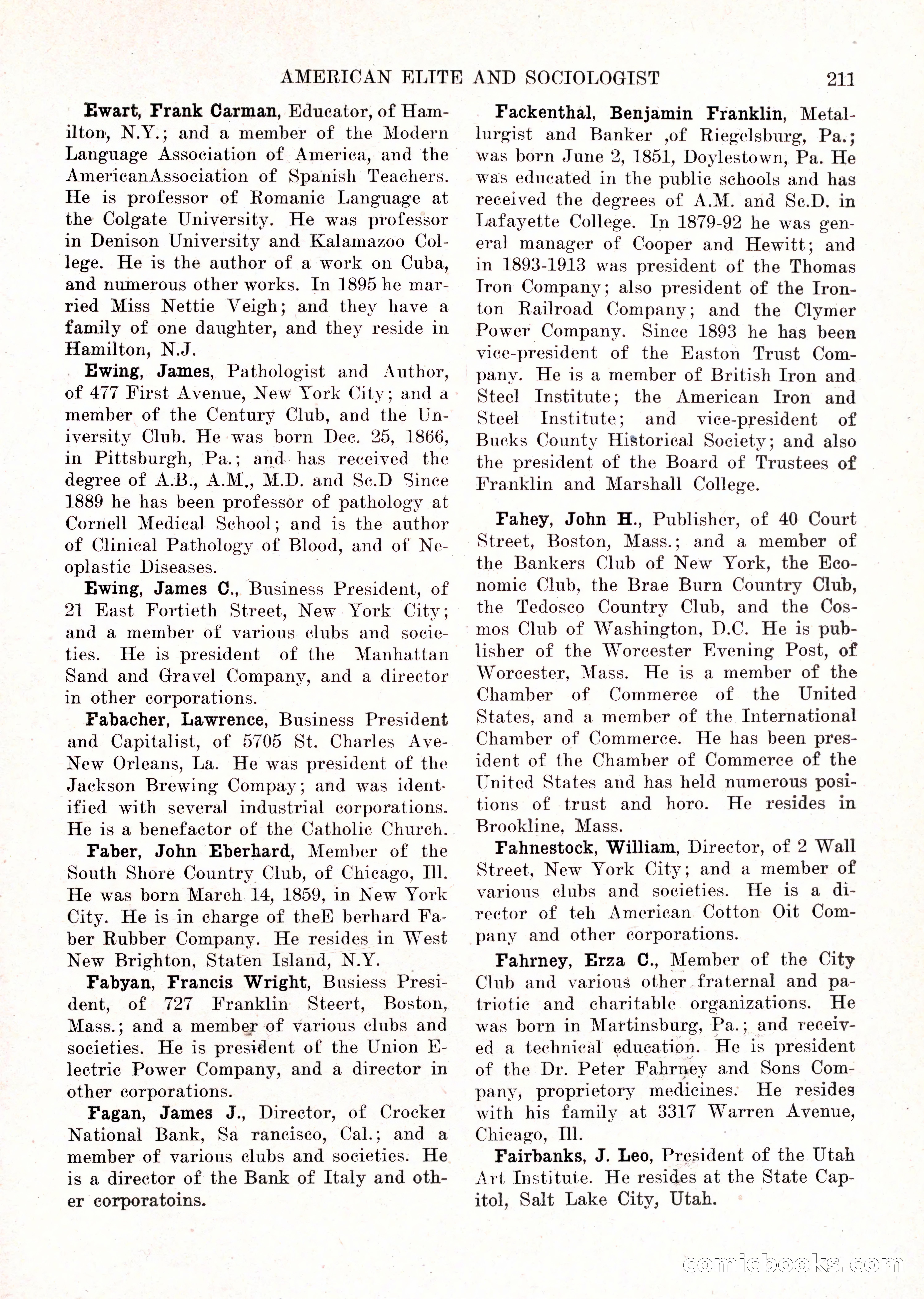 The American Elite and Sociologist Blue Book — page 195 of 396