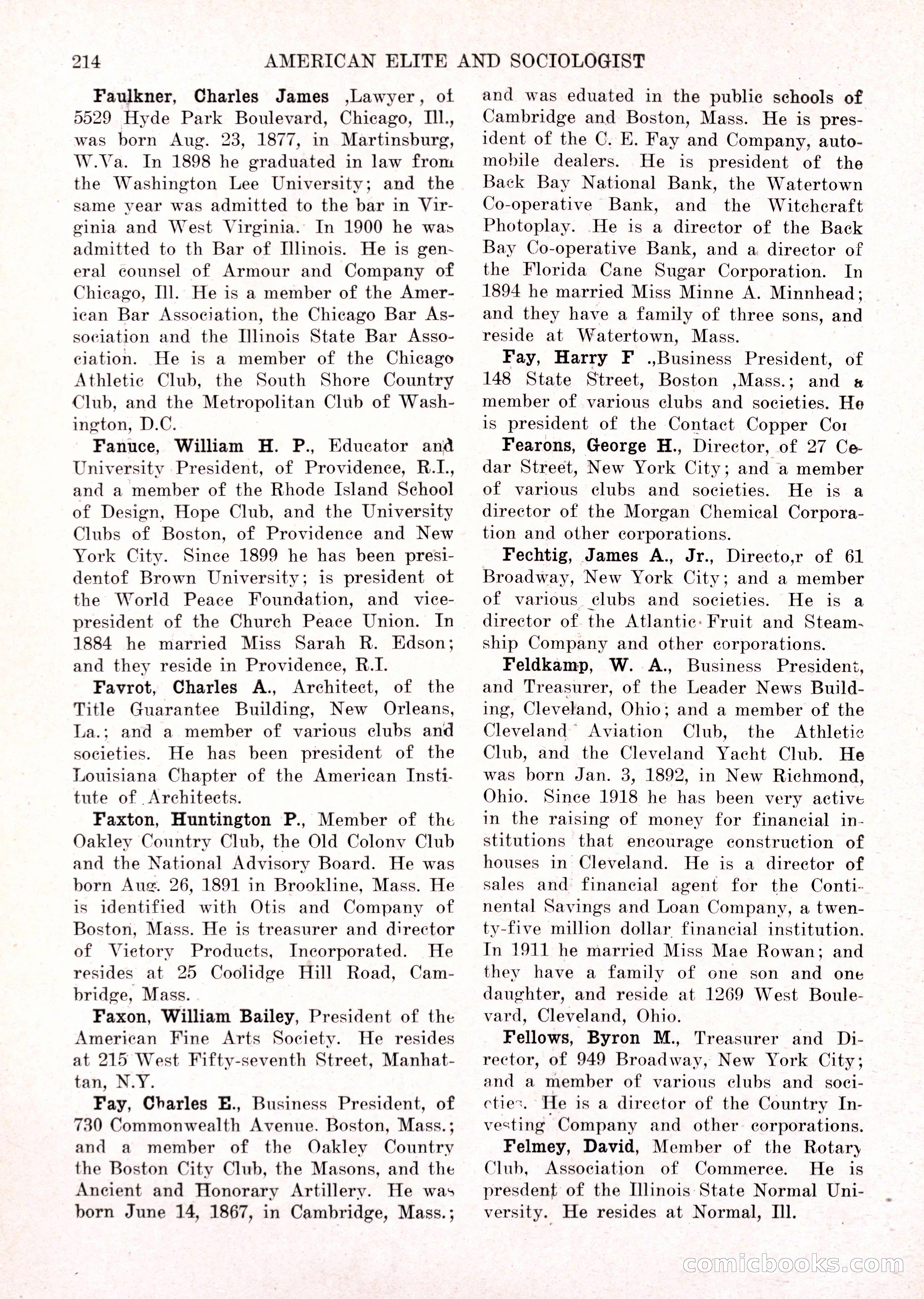 The American Elite and Sociologist Blue Book — page 198 of 396