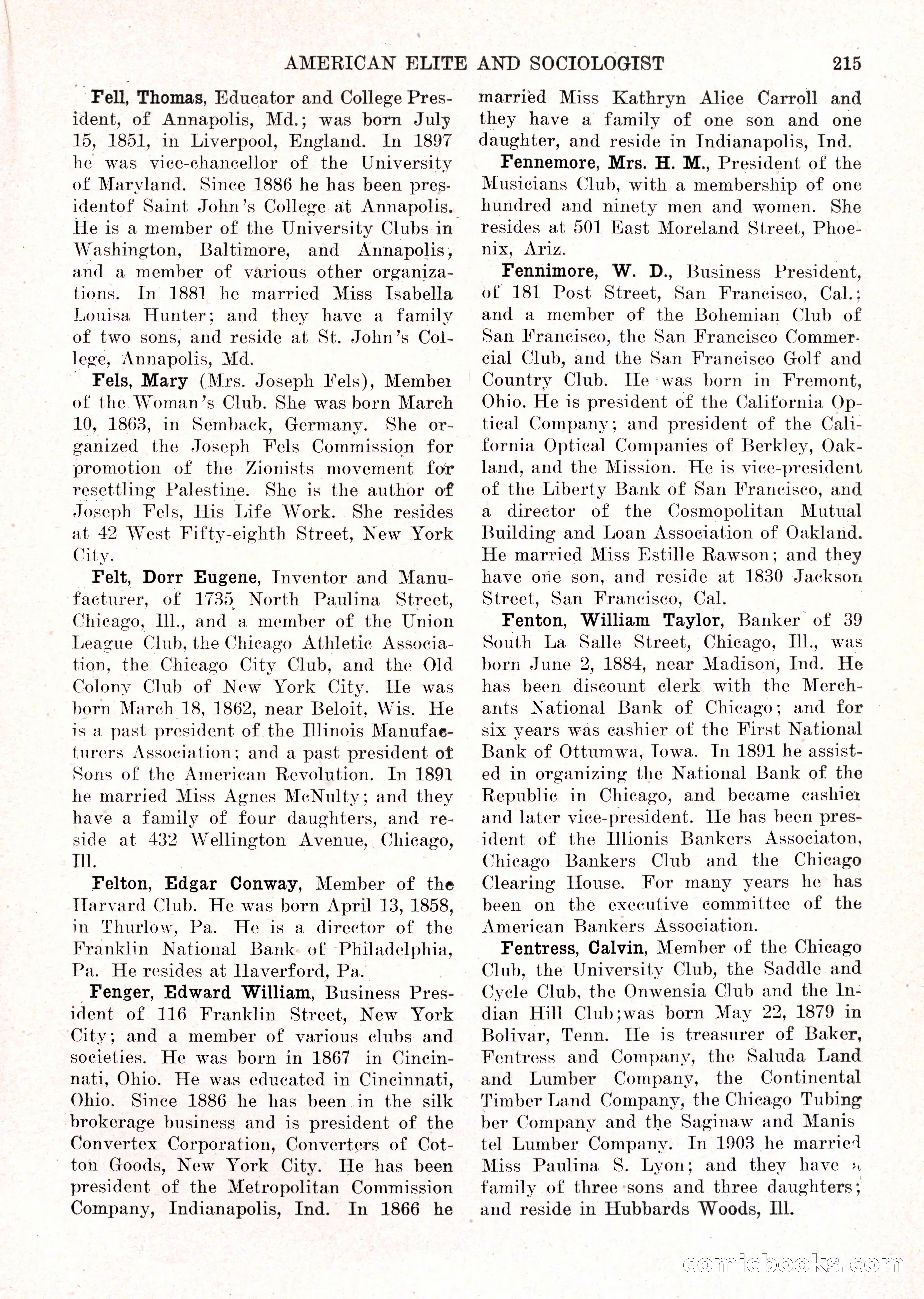 The American Elite and Sociologist Blue Book — page 199 of 396