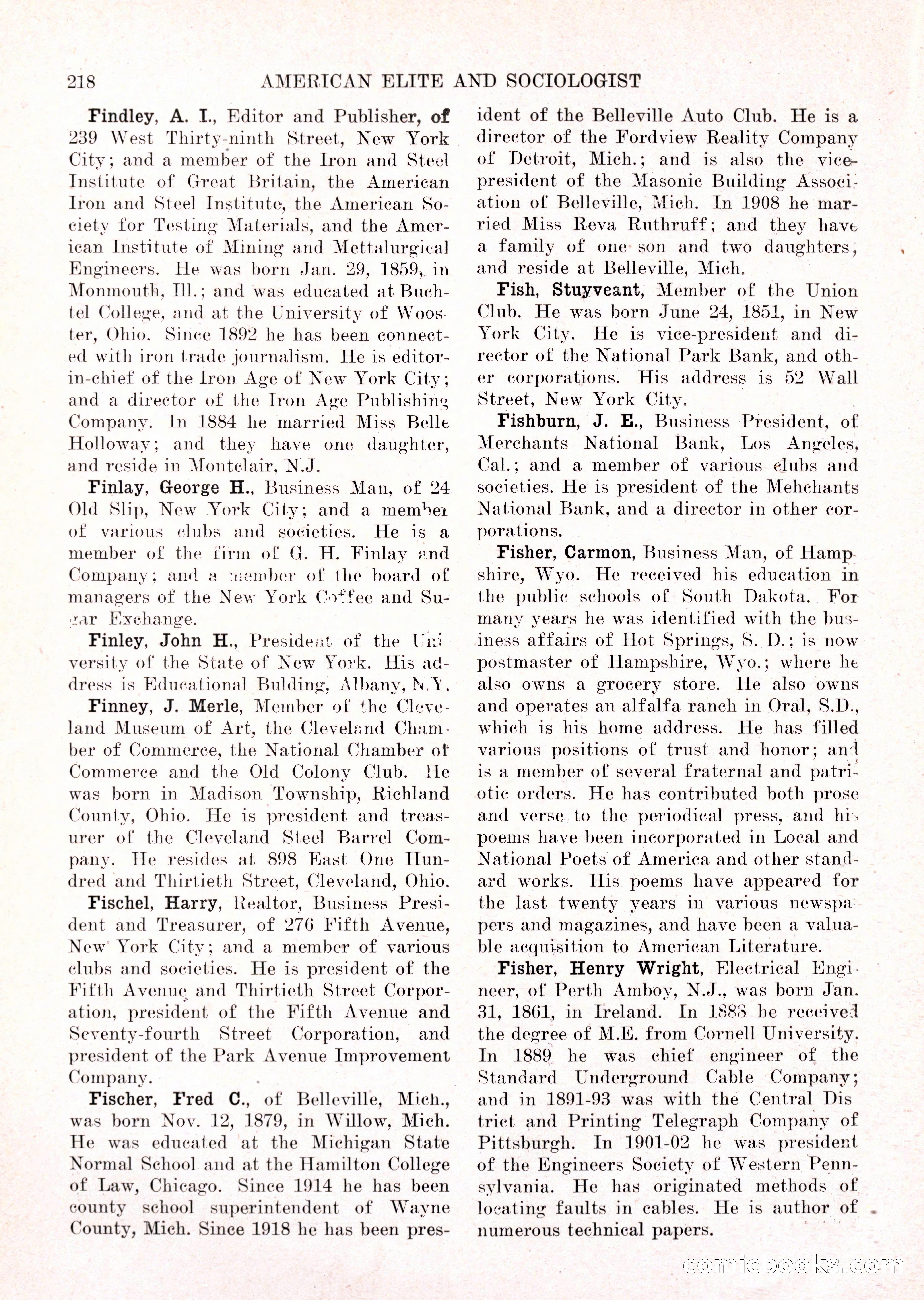 The American Elite and Sociologist Blue Book — page 202 of 396