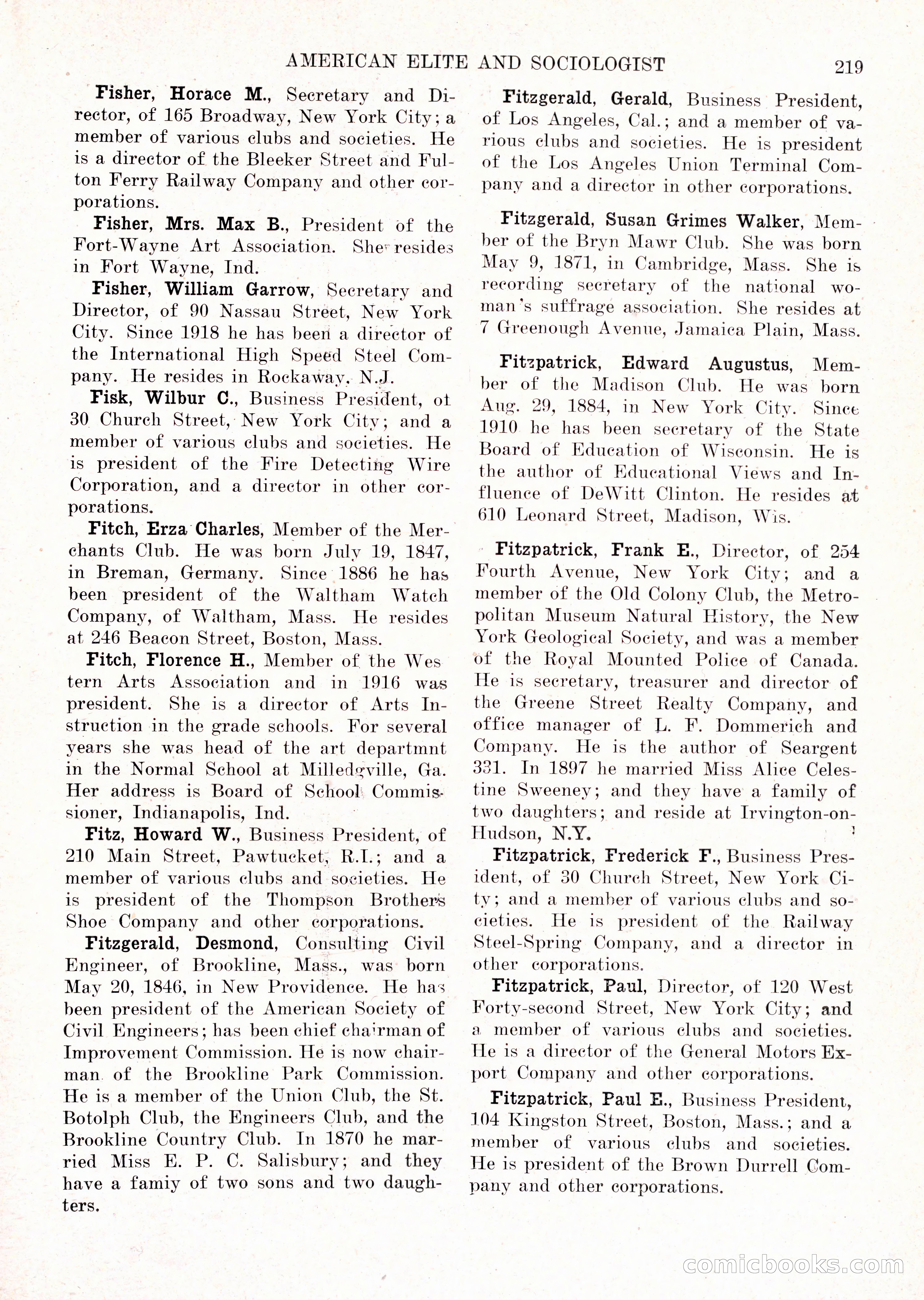 The American Elite and Sociologist Blue Book — page 203 of 396