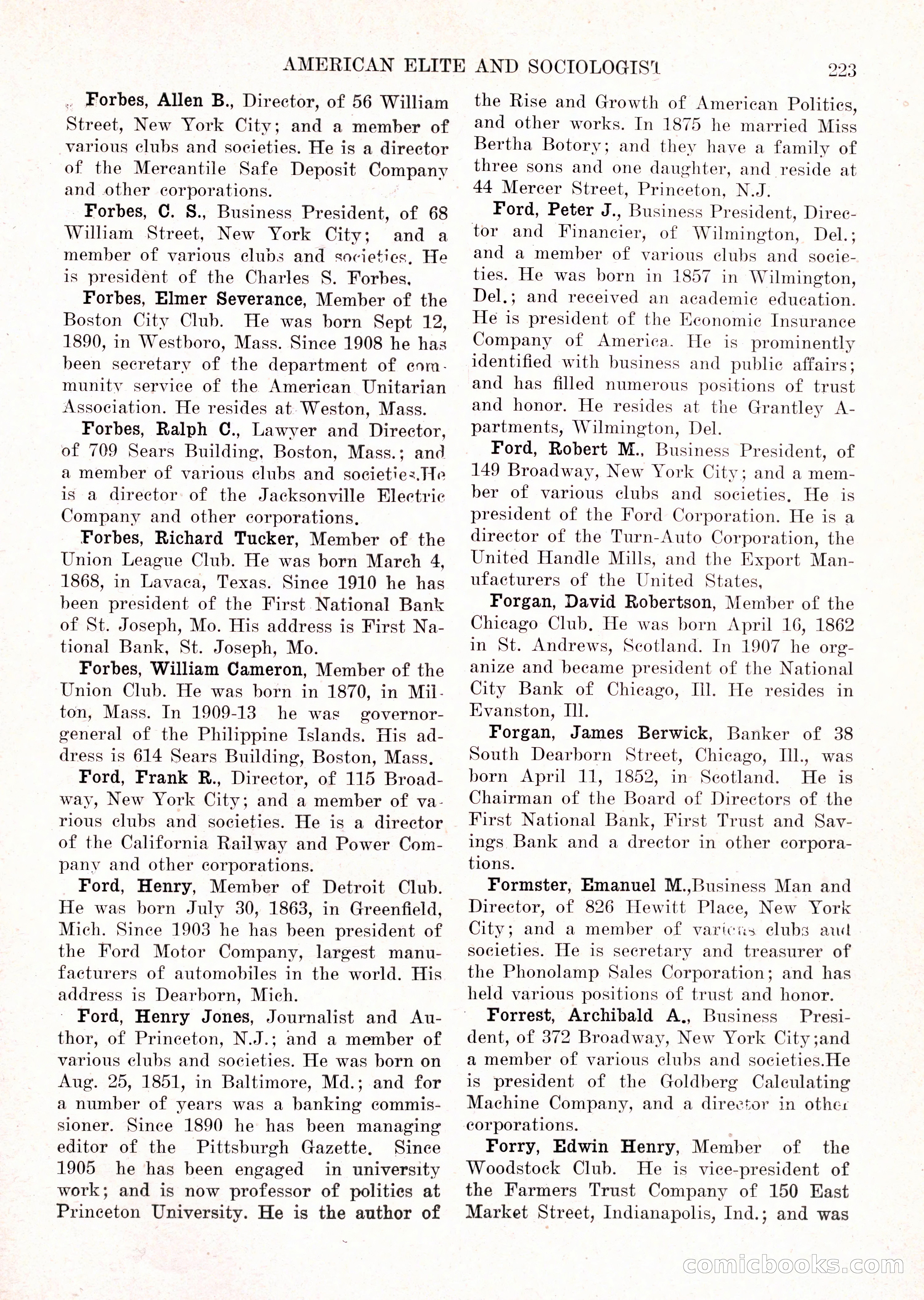 The American Elite and Sociologist Blue Book — page 207 of 396