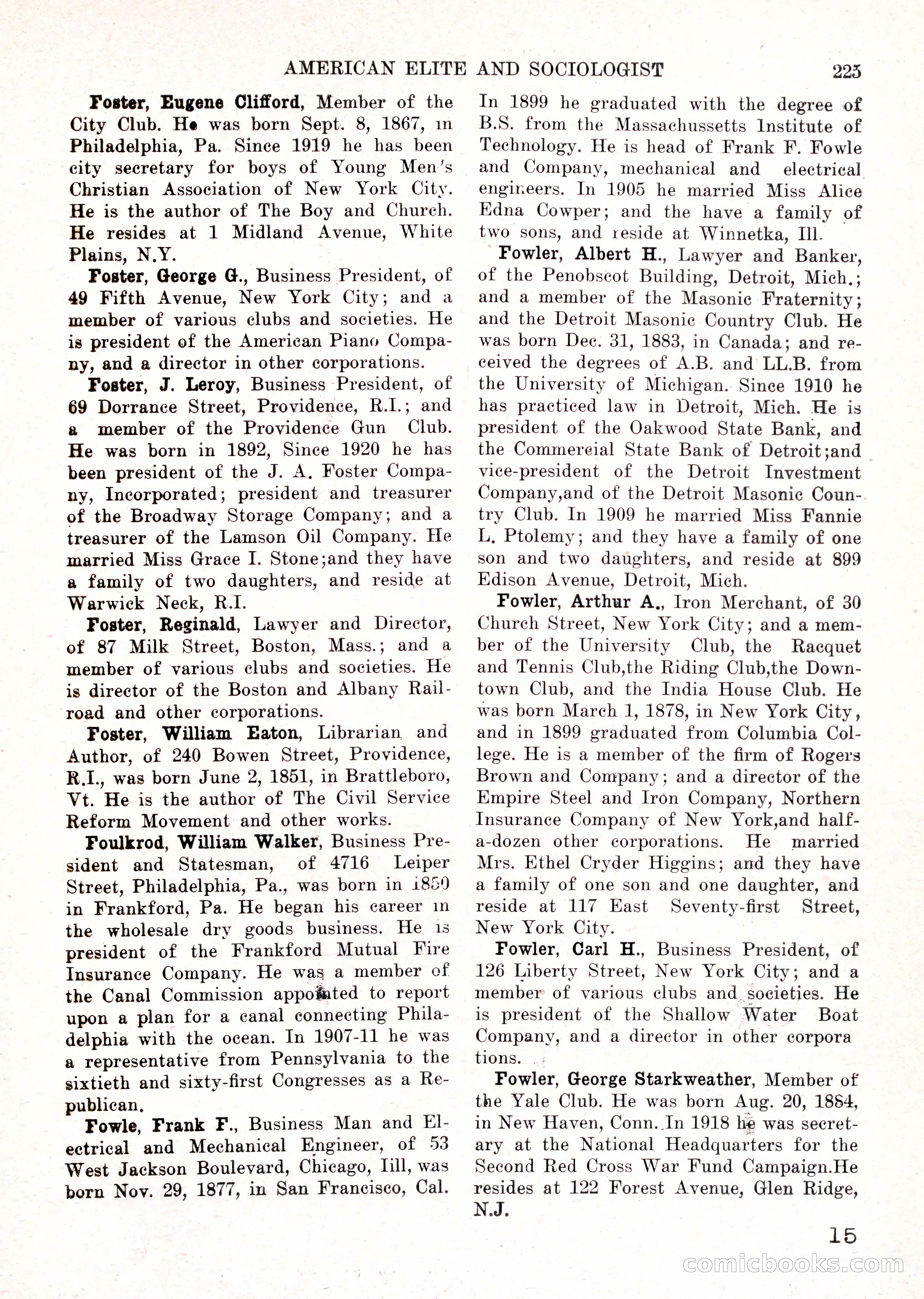 The American Elite and Sociologist Blue Book — page 209 of 396