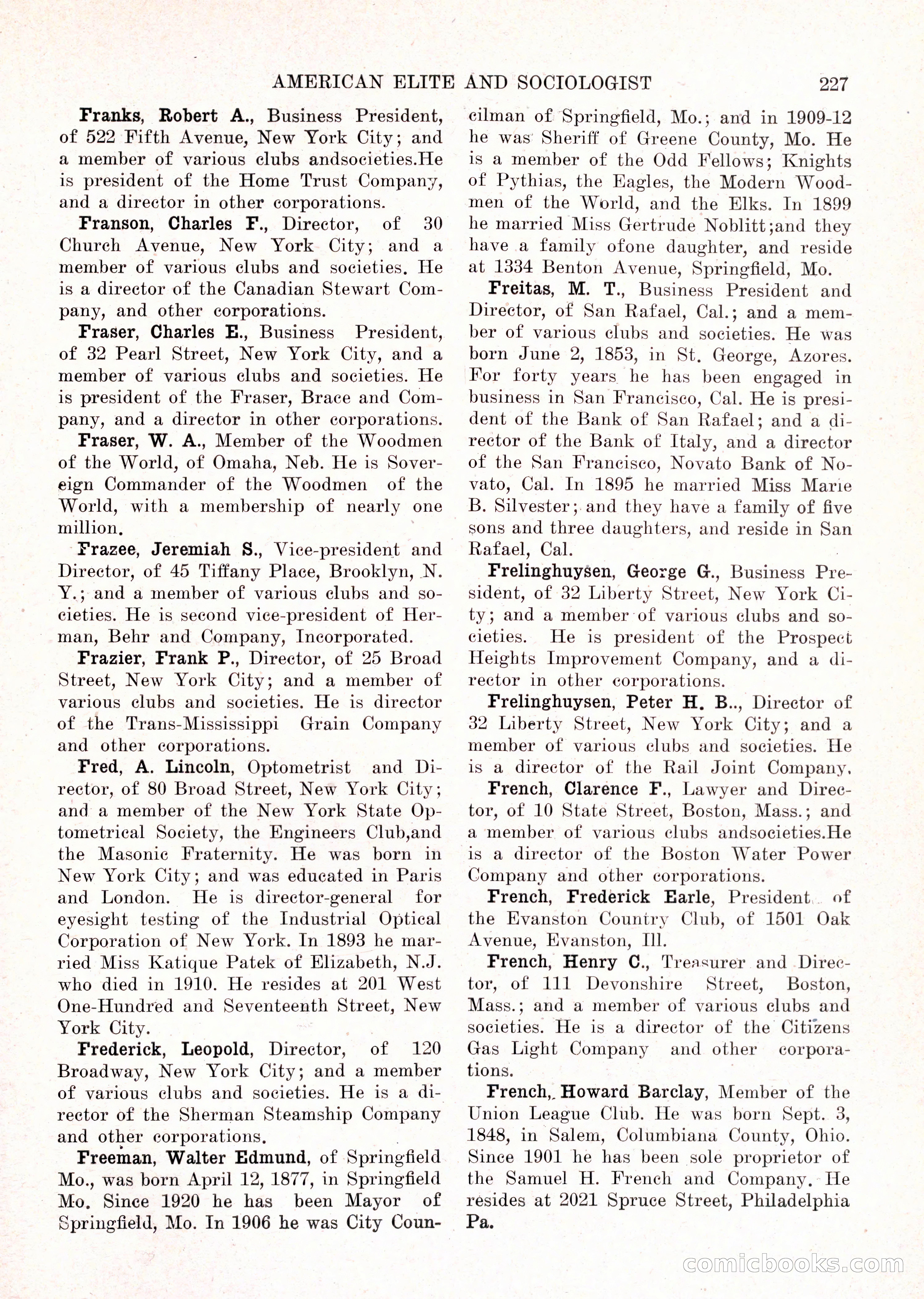The American Elite and Sociologist Blue Book — page 211 of 396