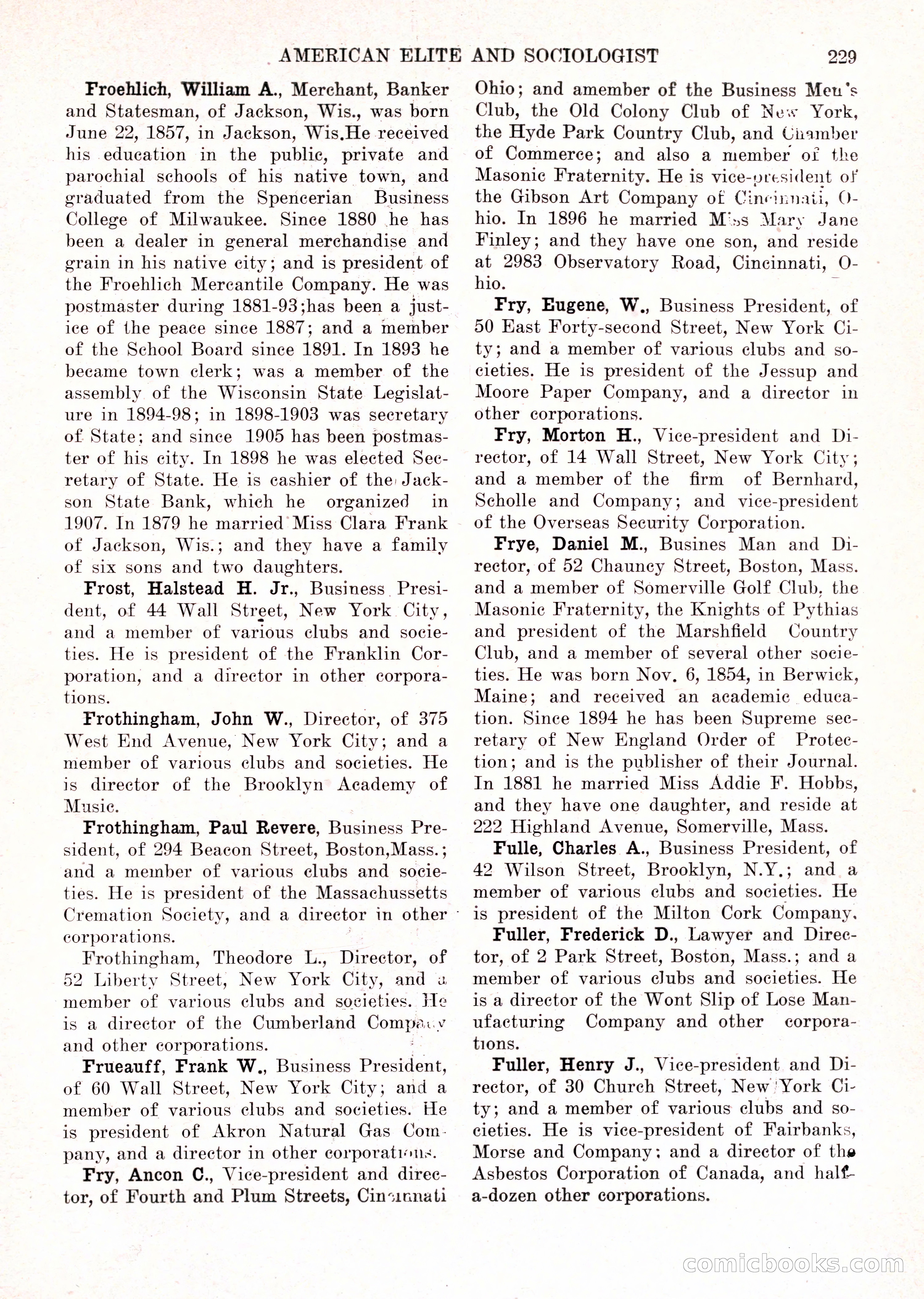 The American Elite and Sociologist Blue Book — page 213 of 396