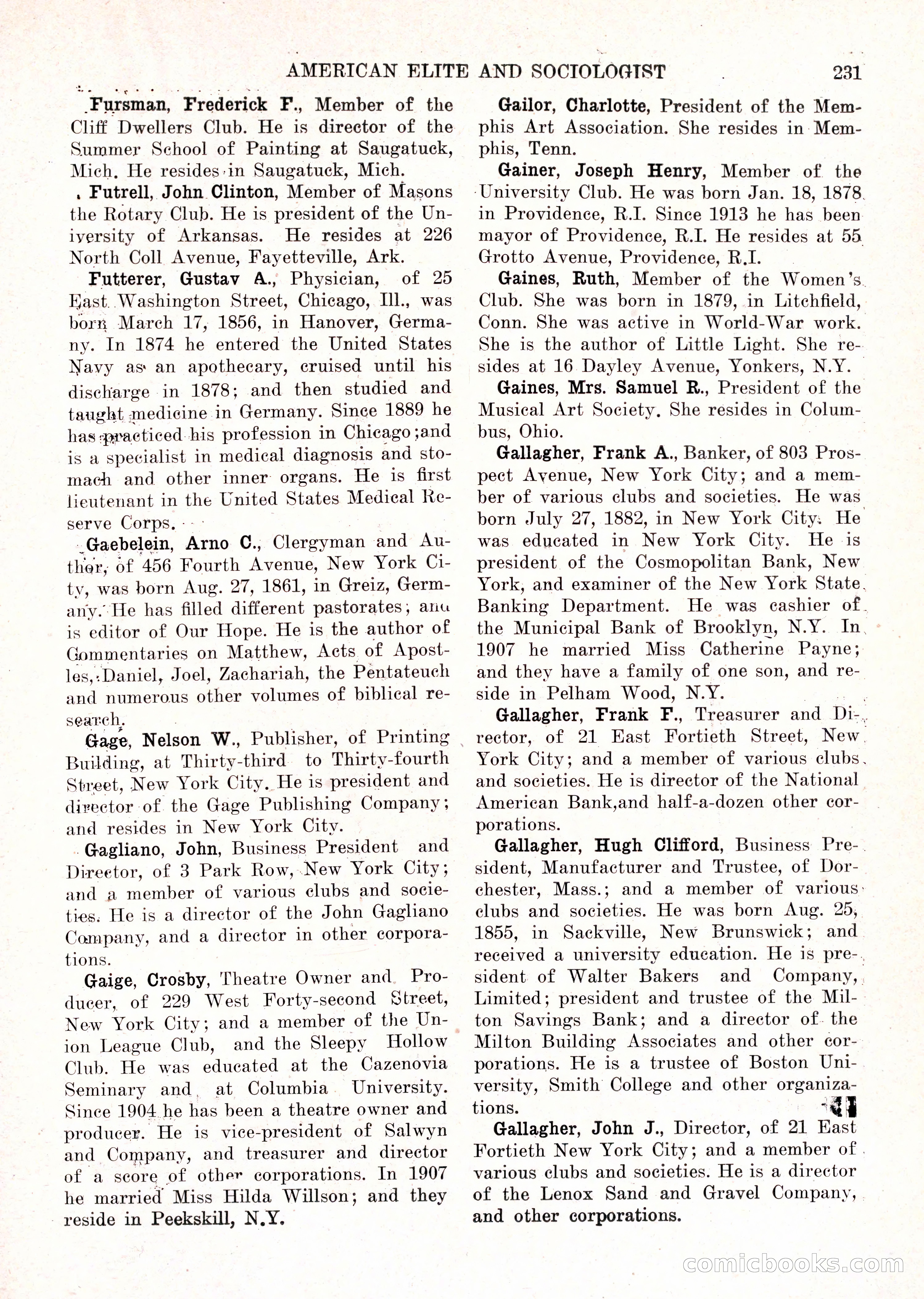 The American Elite and Sociologist Blue Book — page 215 of 396