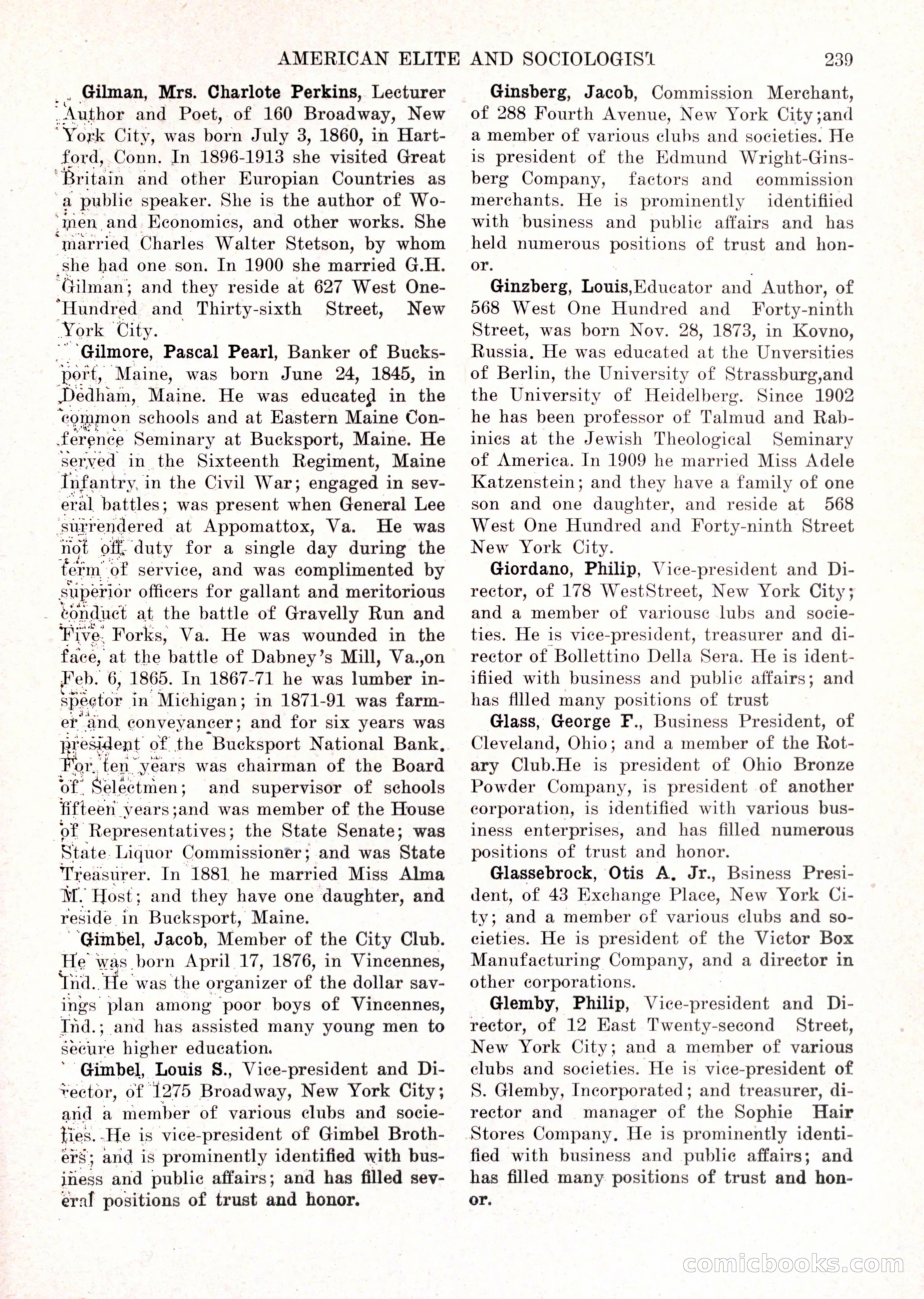 The American Elite and Sociologist Blue Book — page 223 of 396