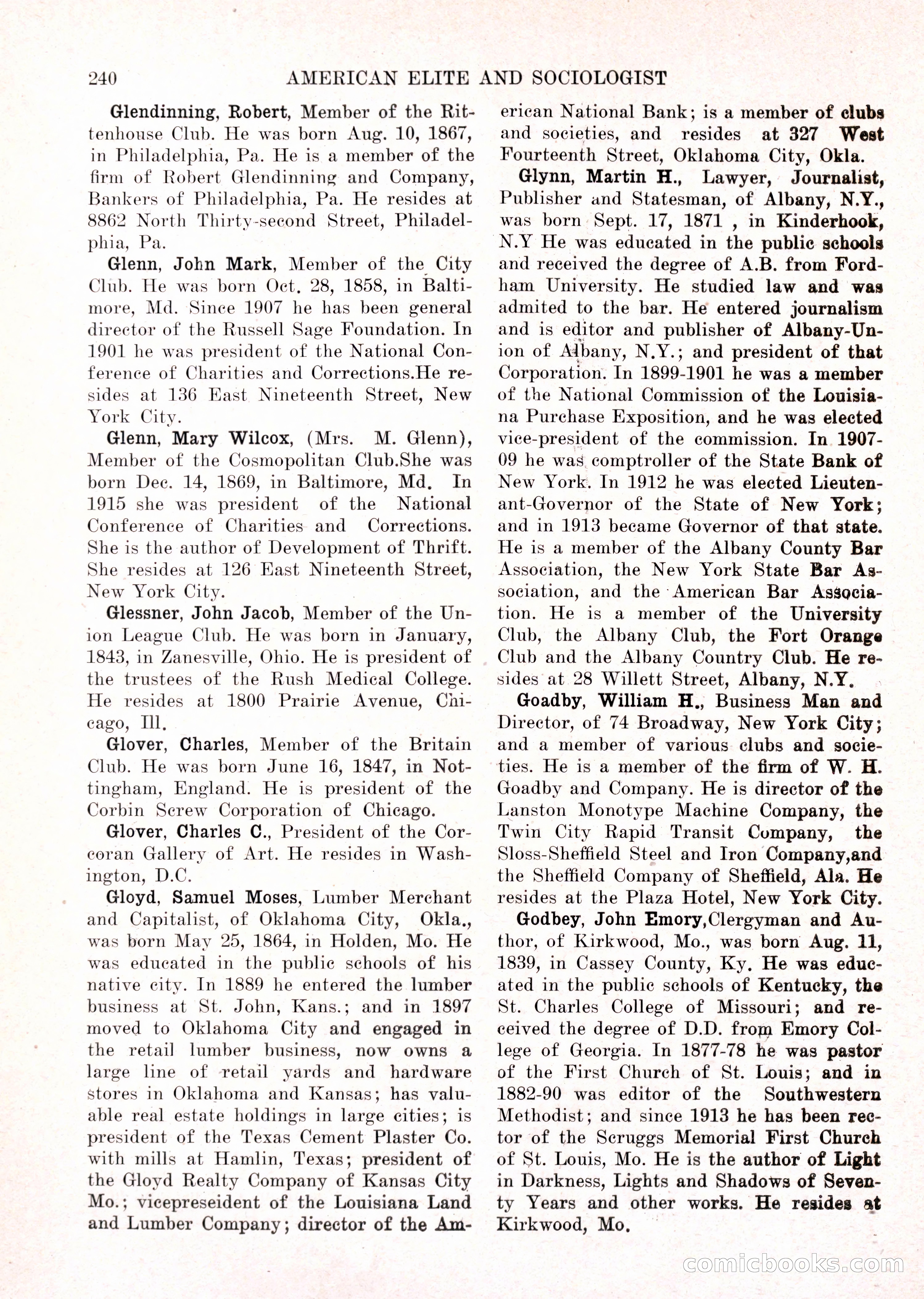 The American Elite and Sociologist Blue Book — page 224 of 396
