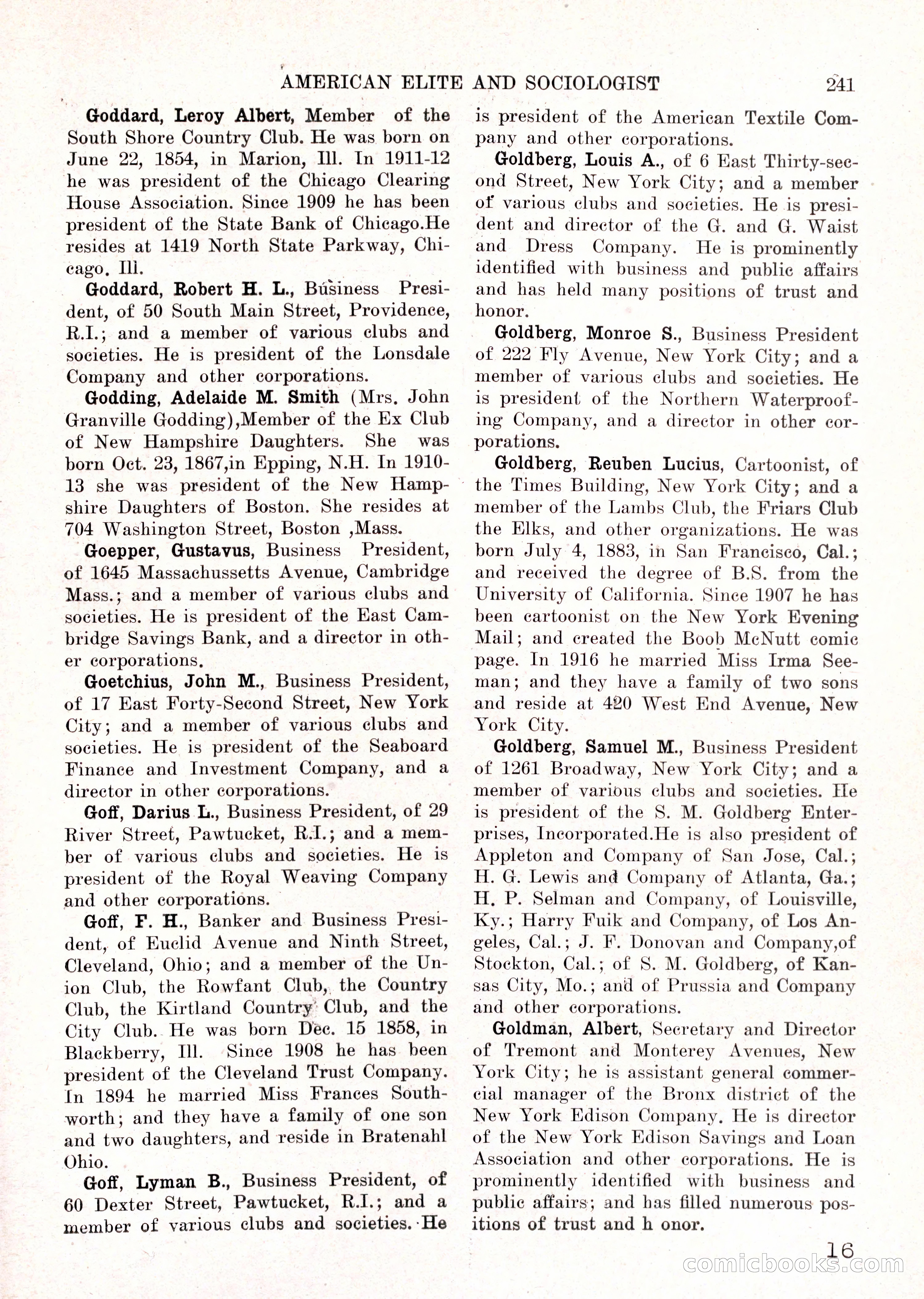 The American Elite and Sociologist Blue Book — page 225 of 396