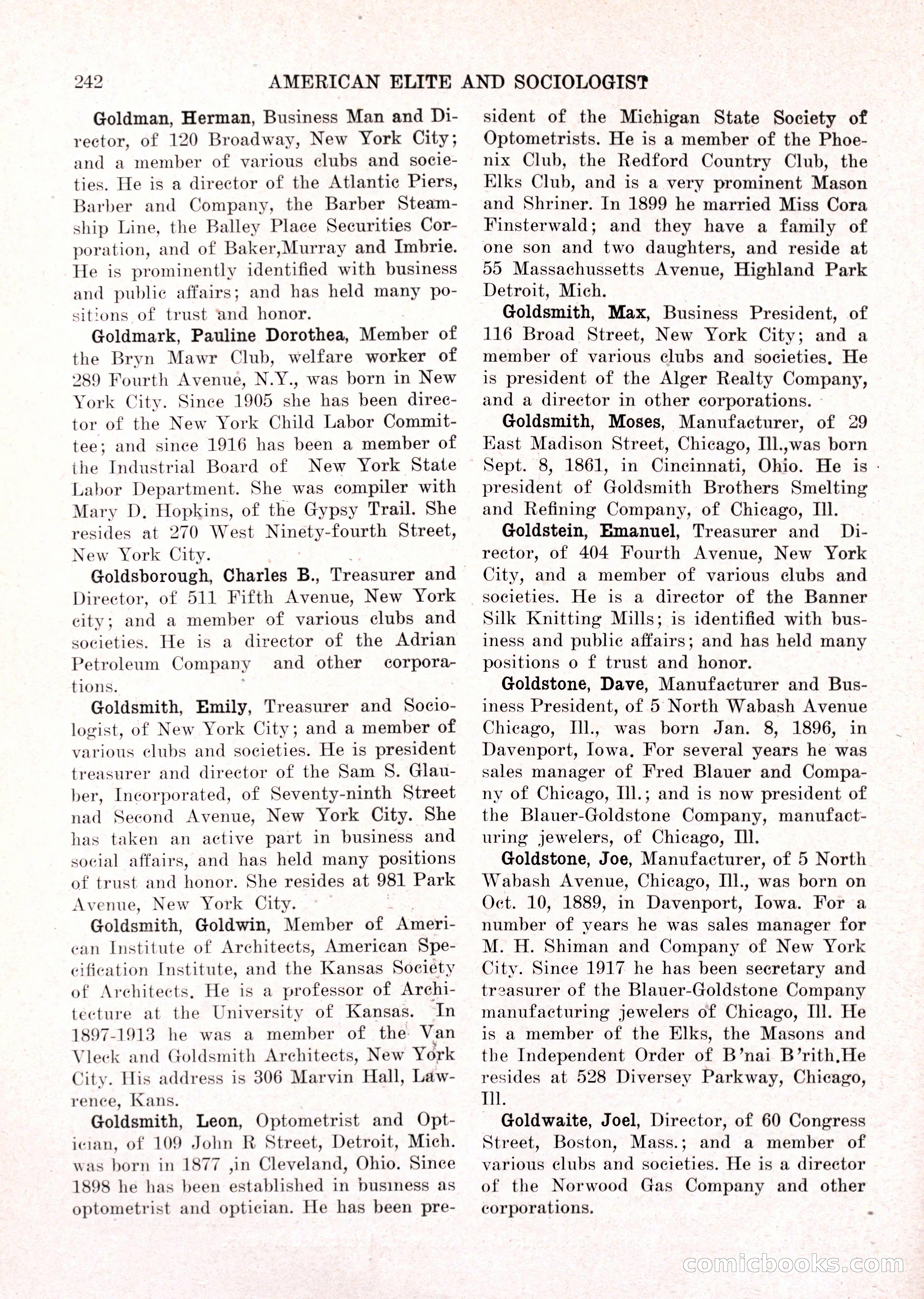 The American Elite and Sociologist Blue Book — page 226 of 396