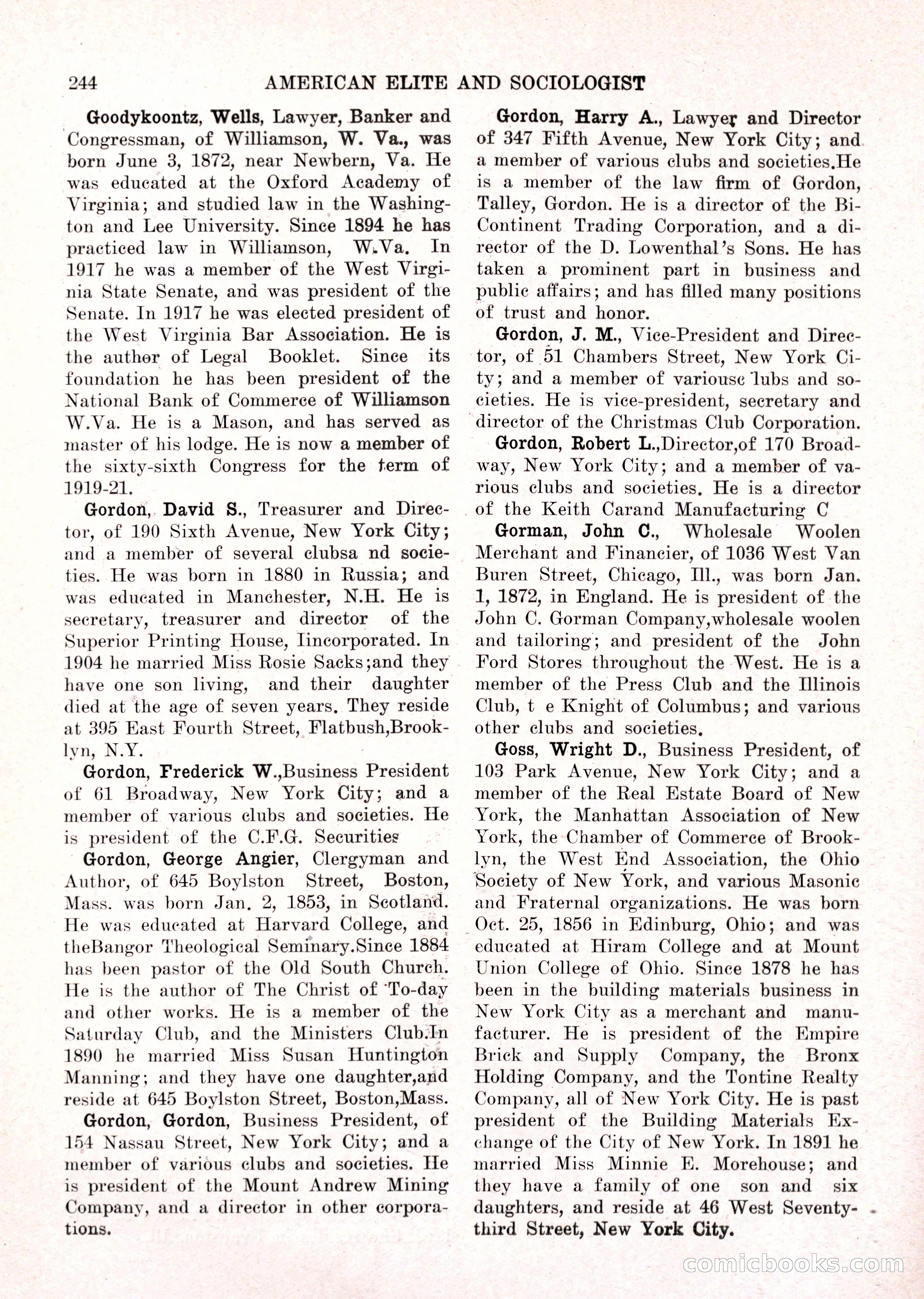 The American Elite and Sociologist Blue Book — page 228 of 396
