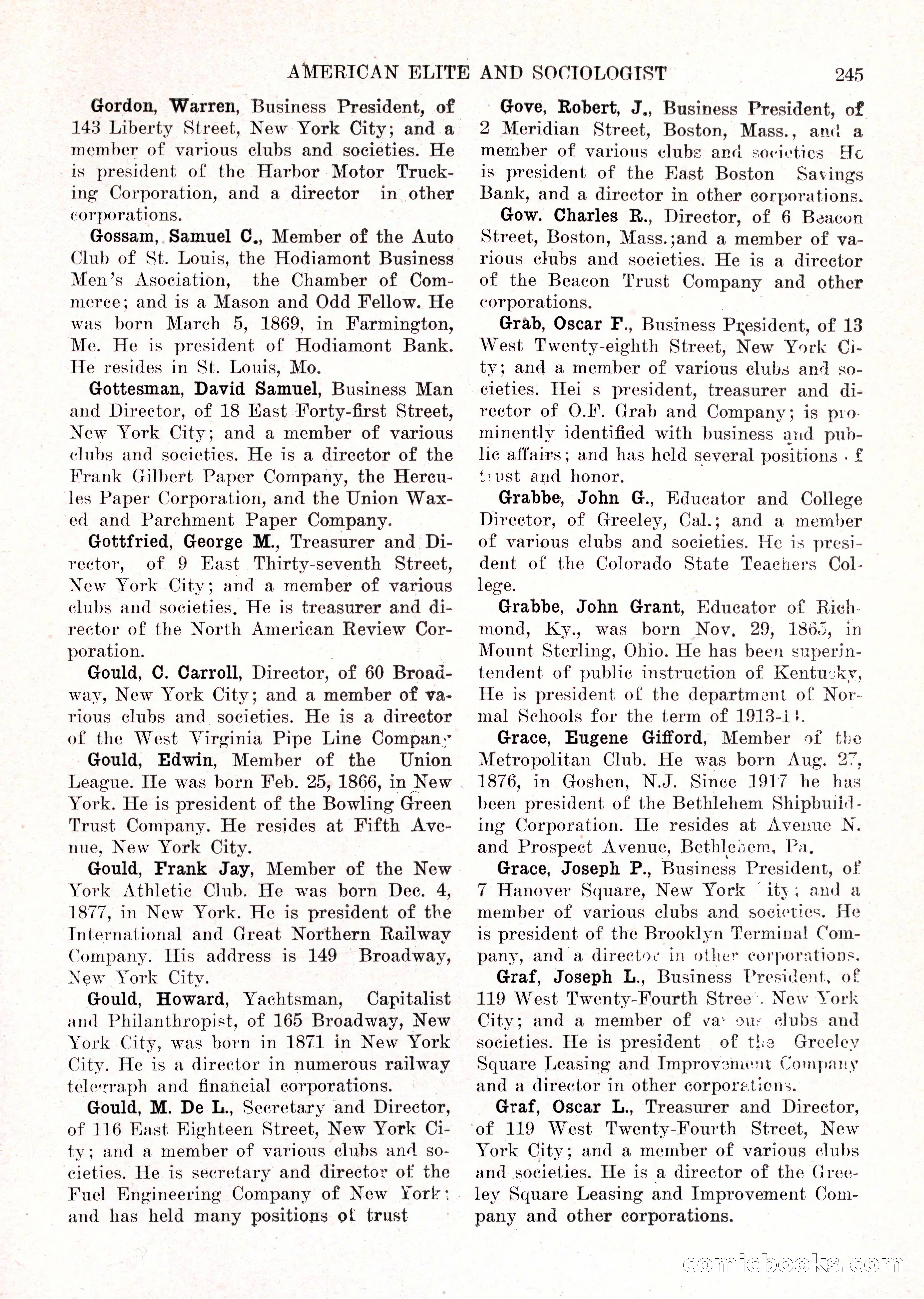 The American Elite and Sociologist Blue Book — page 229 of 396
