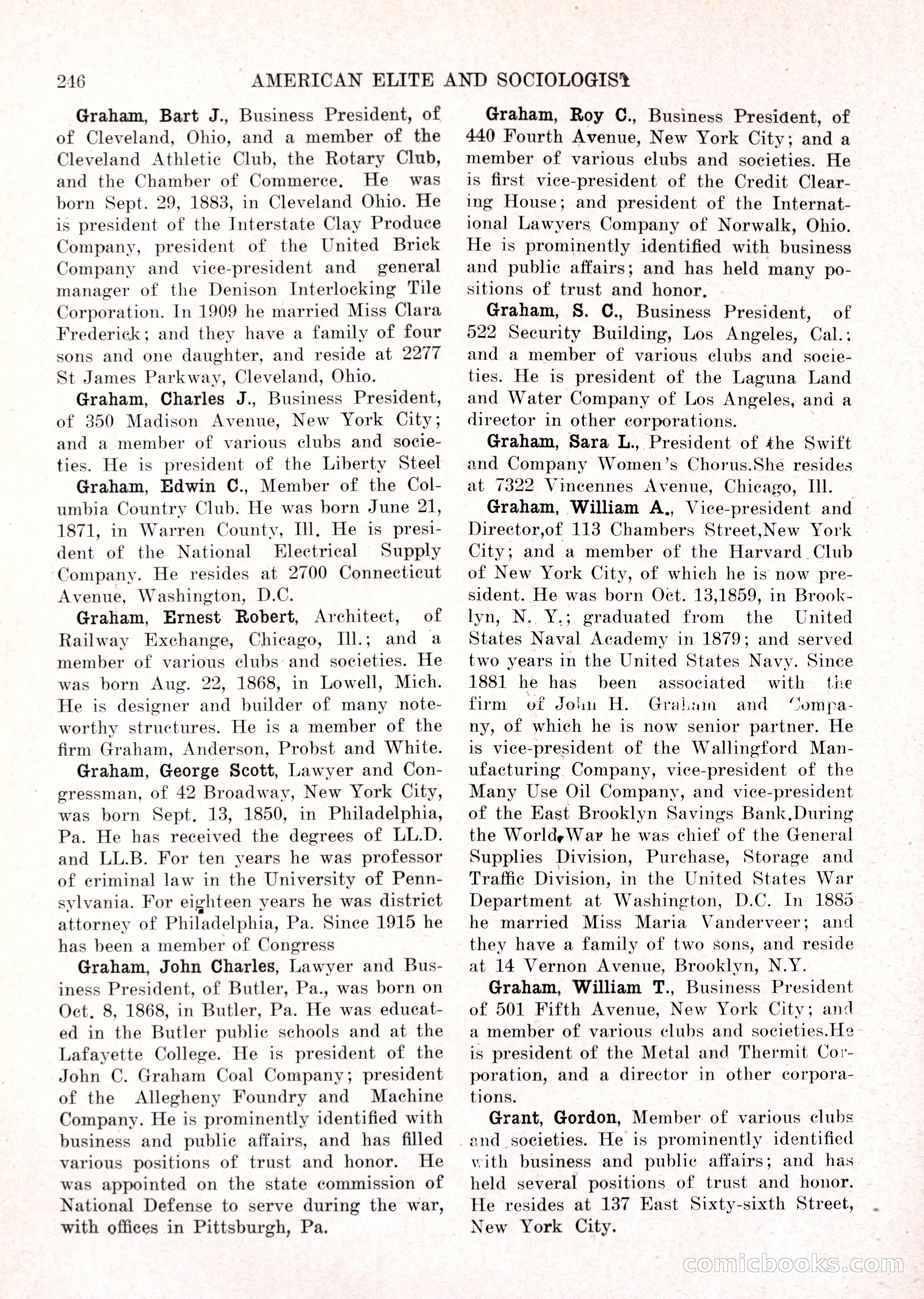 The American Elite and Sociologist Blue Book — page 230 of 396