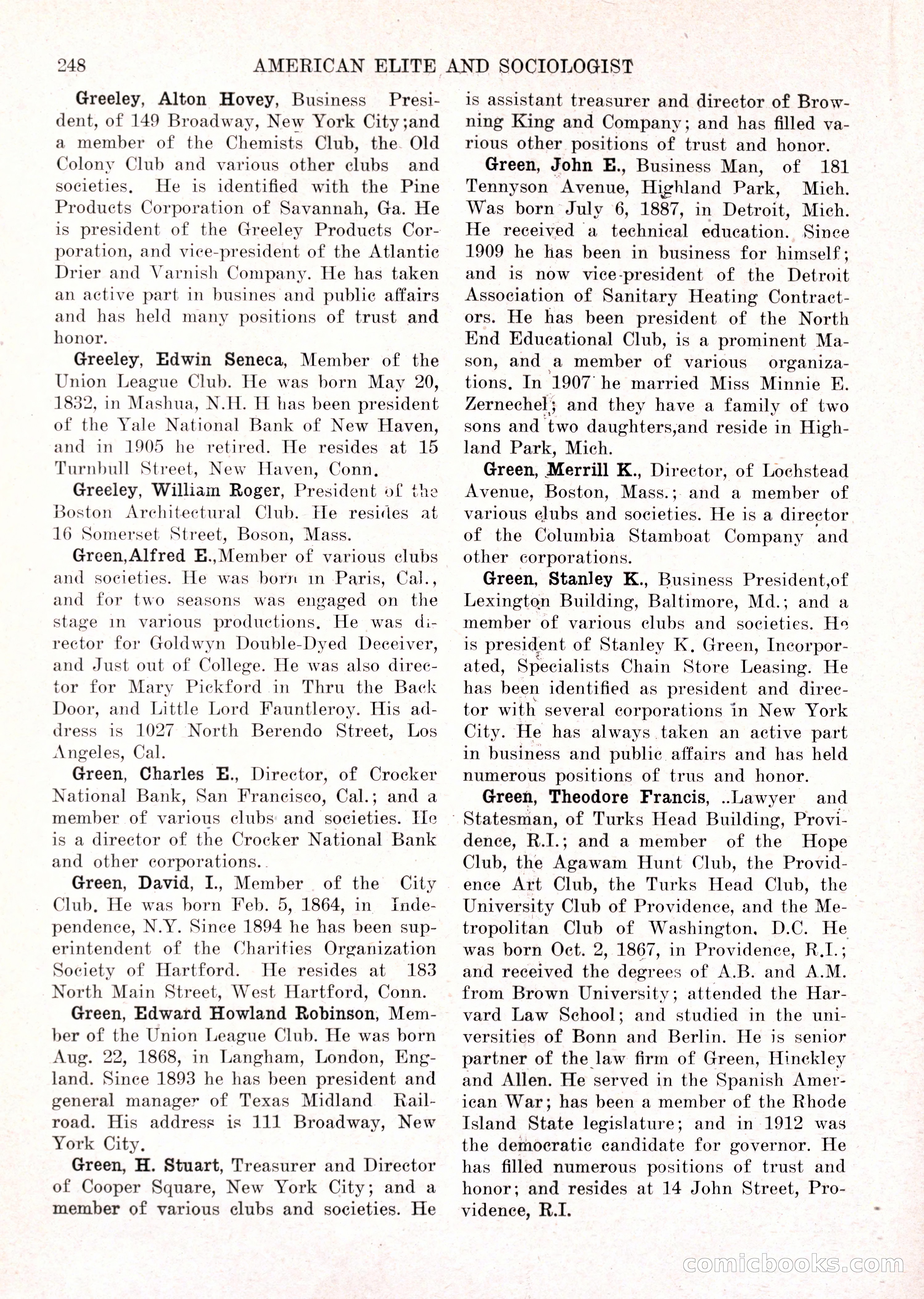 The American Elite and Sociologist Blue Book — page 232 of 396