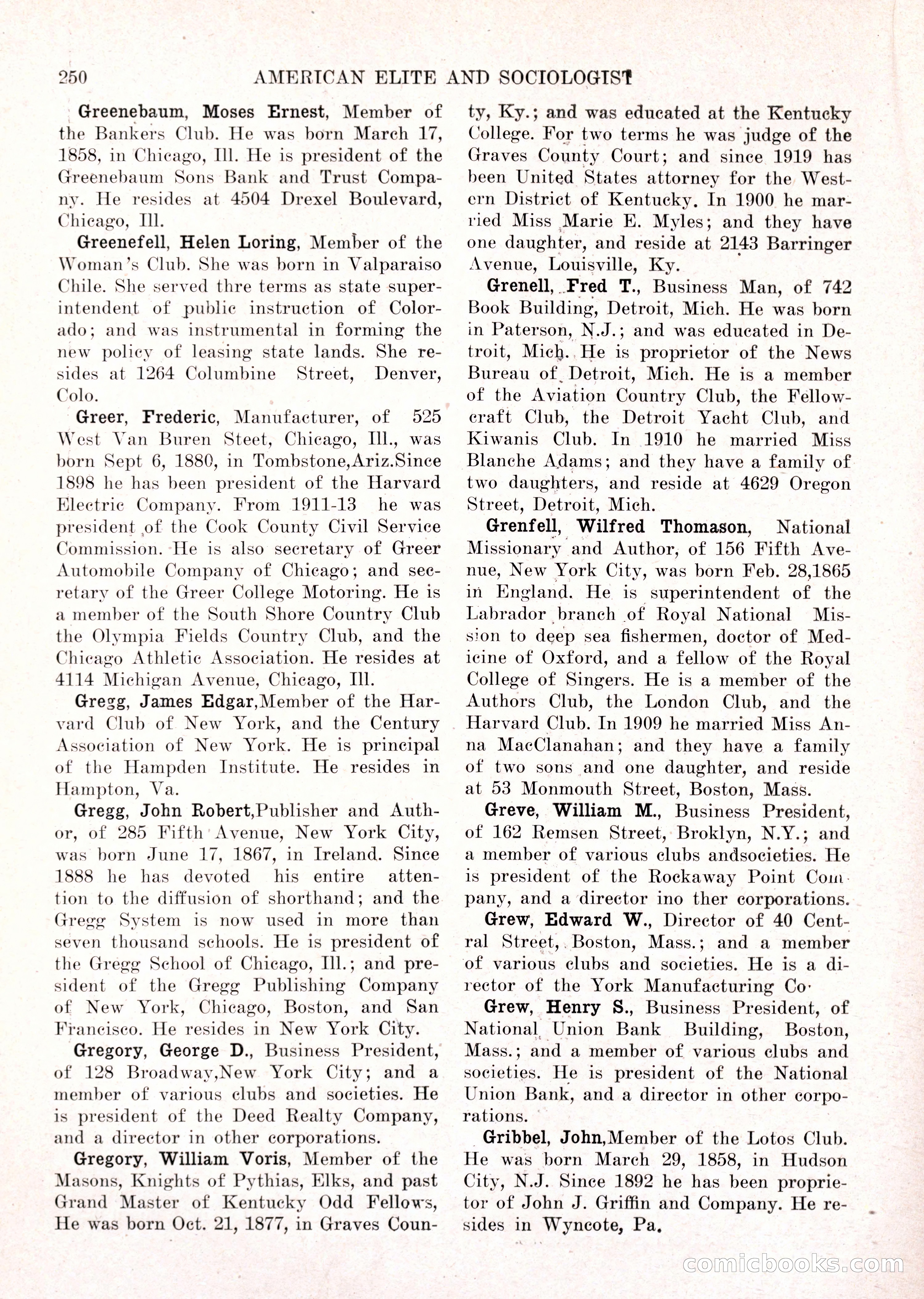 The American Elite and Sociologist Blue Book — page 234 of 396