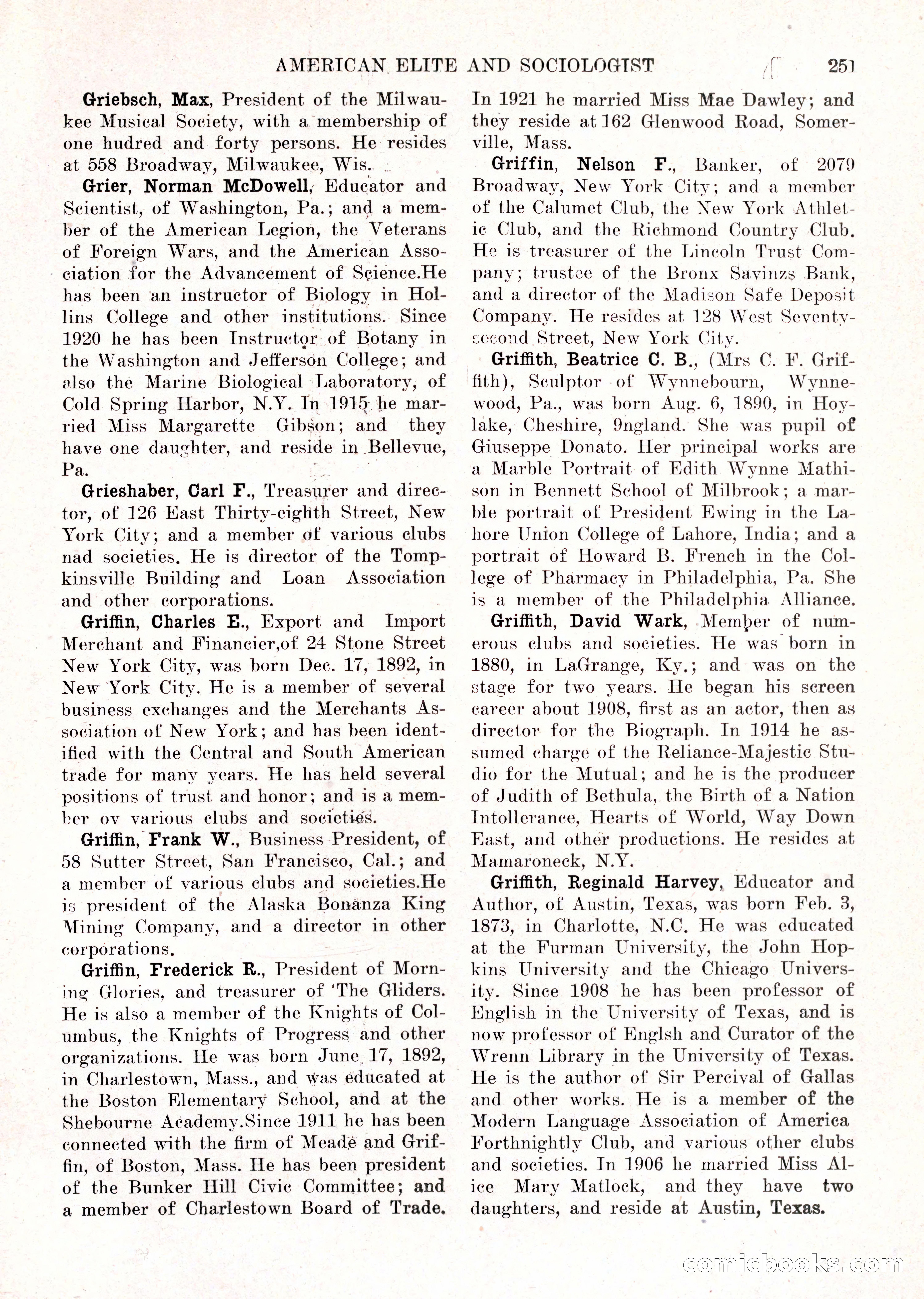 The American Elite and Sociologist Blue Book — page 235 of 396