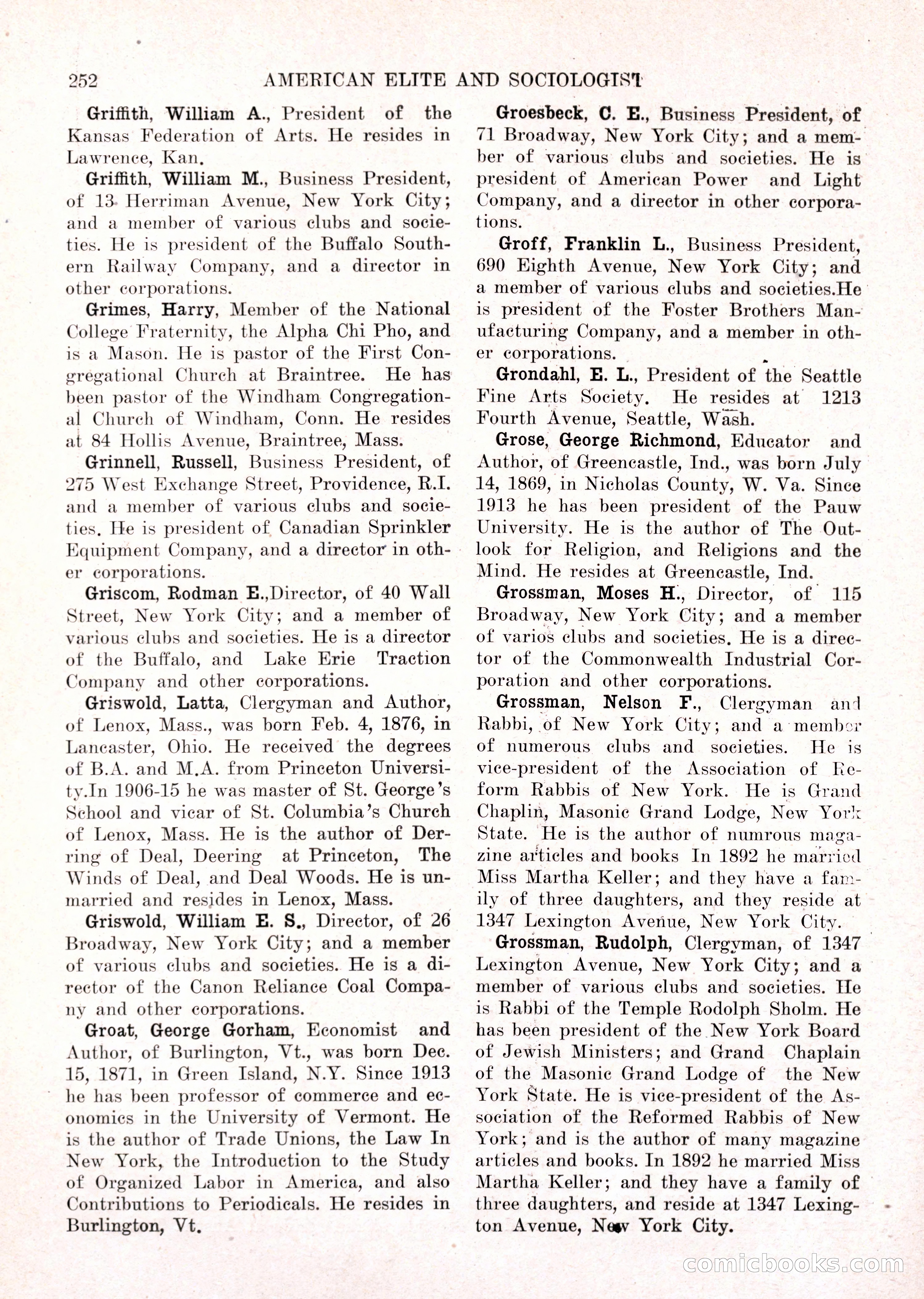 The American Elite and Sociologist Blue Book — page 236 of 396