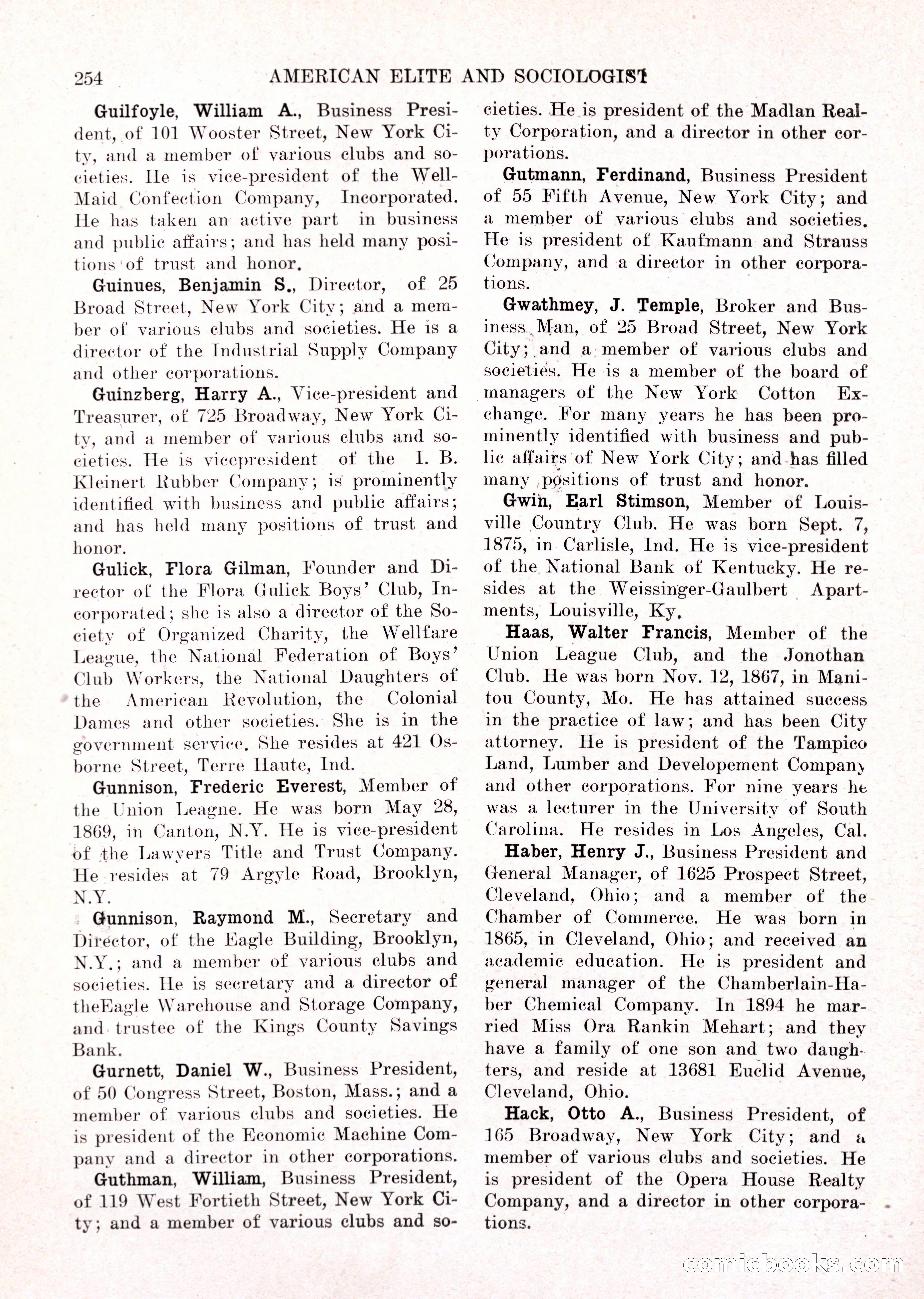 The American Elite and Sociologist Blue Book — page 238 of 396