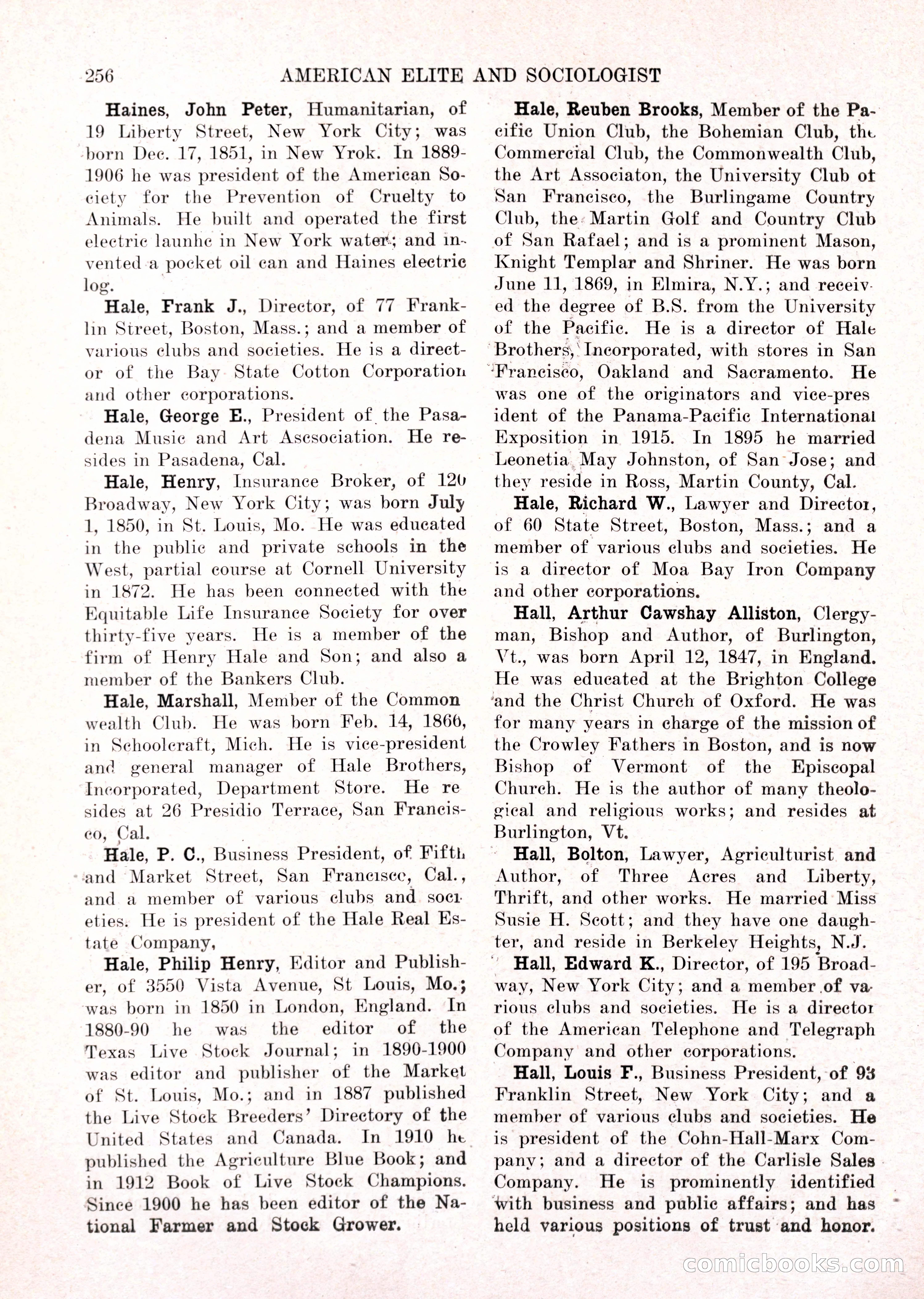 The American Elite and Sociologist Blue Book — page 240 of 396