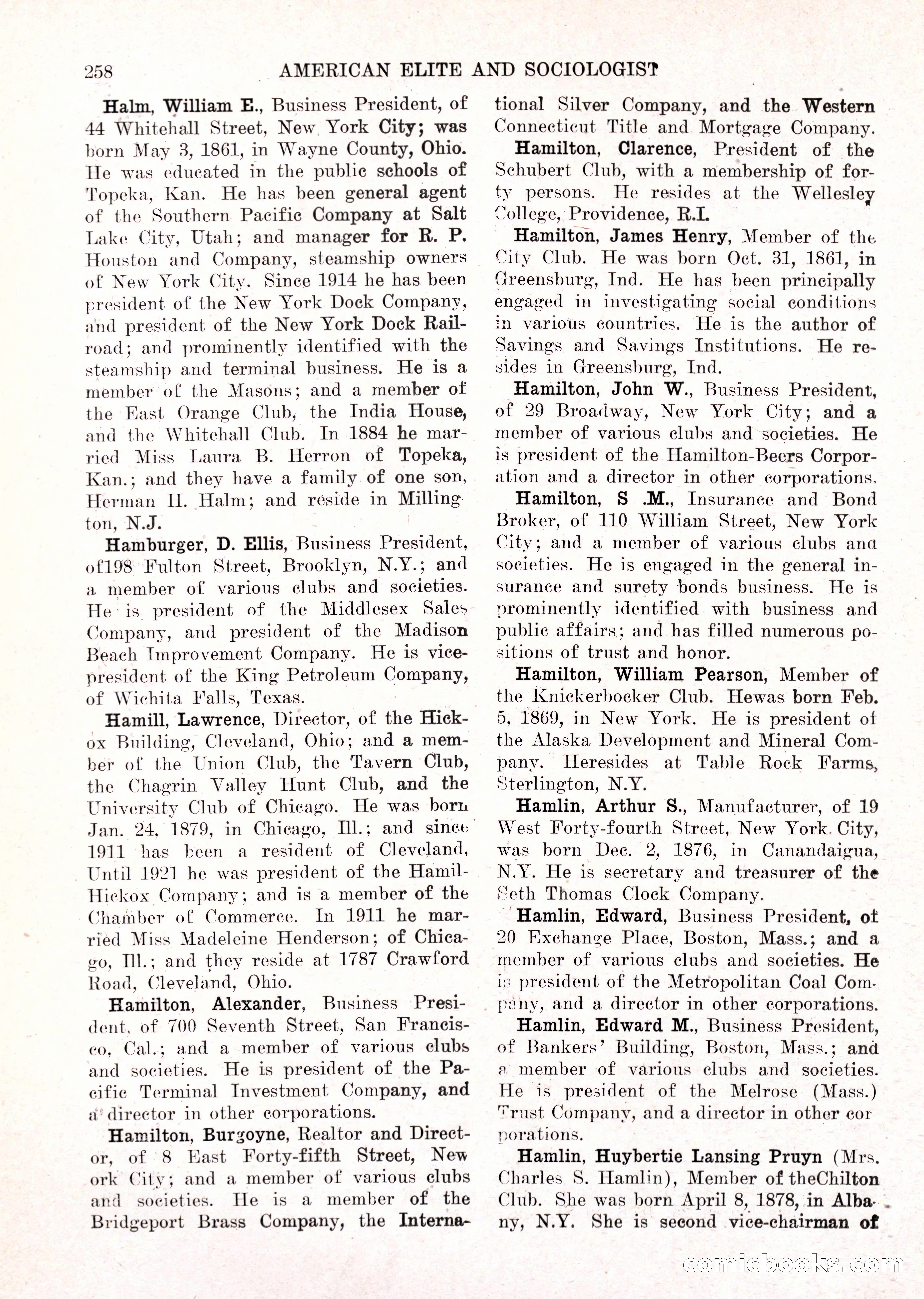 The American Elite and Sociologist Blue Book — page 242 of 396