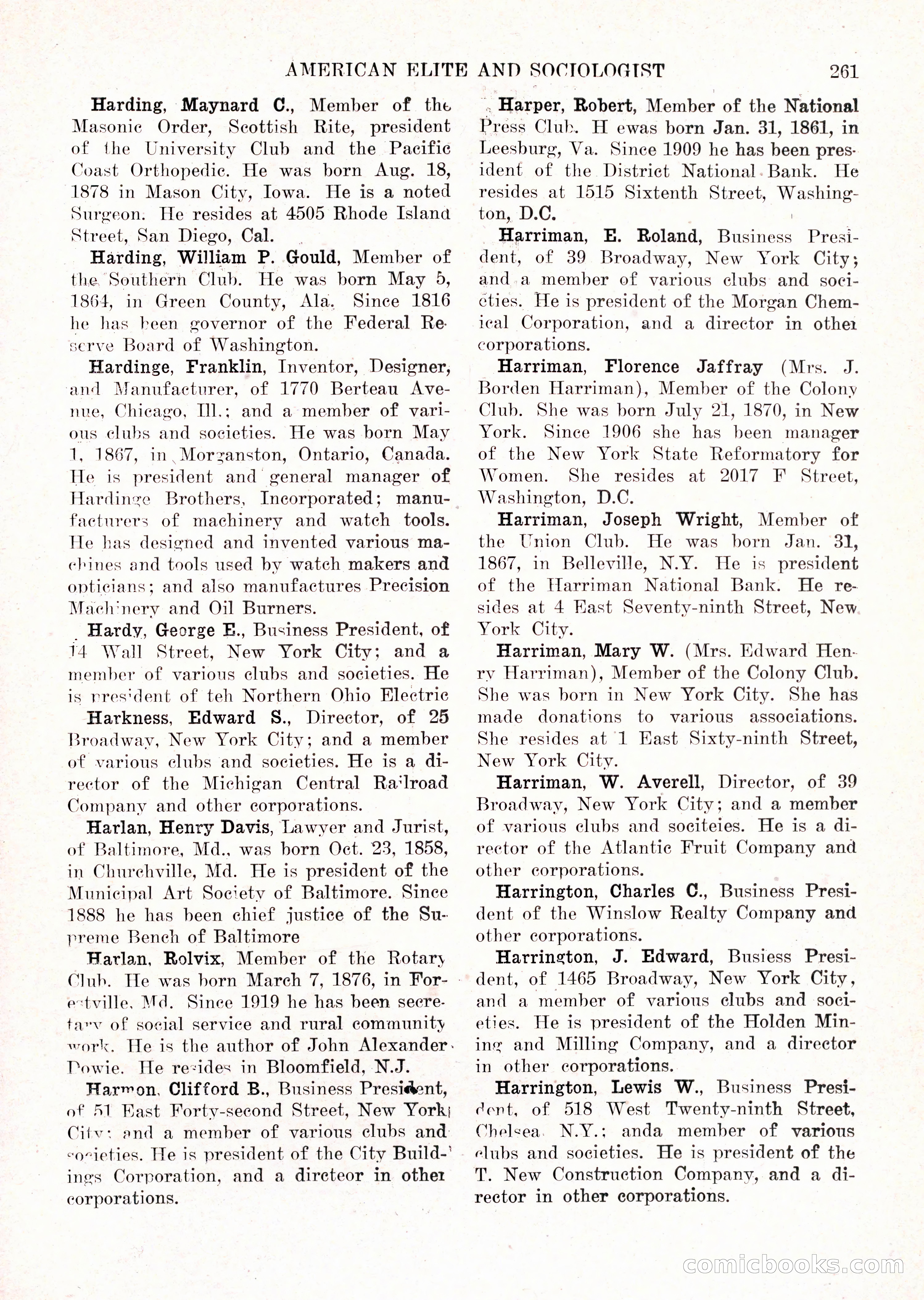 The American Elite and Sociologist Blue Book — page 245 of 396