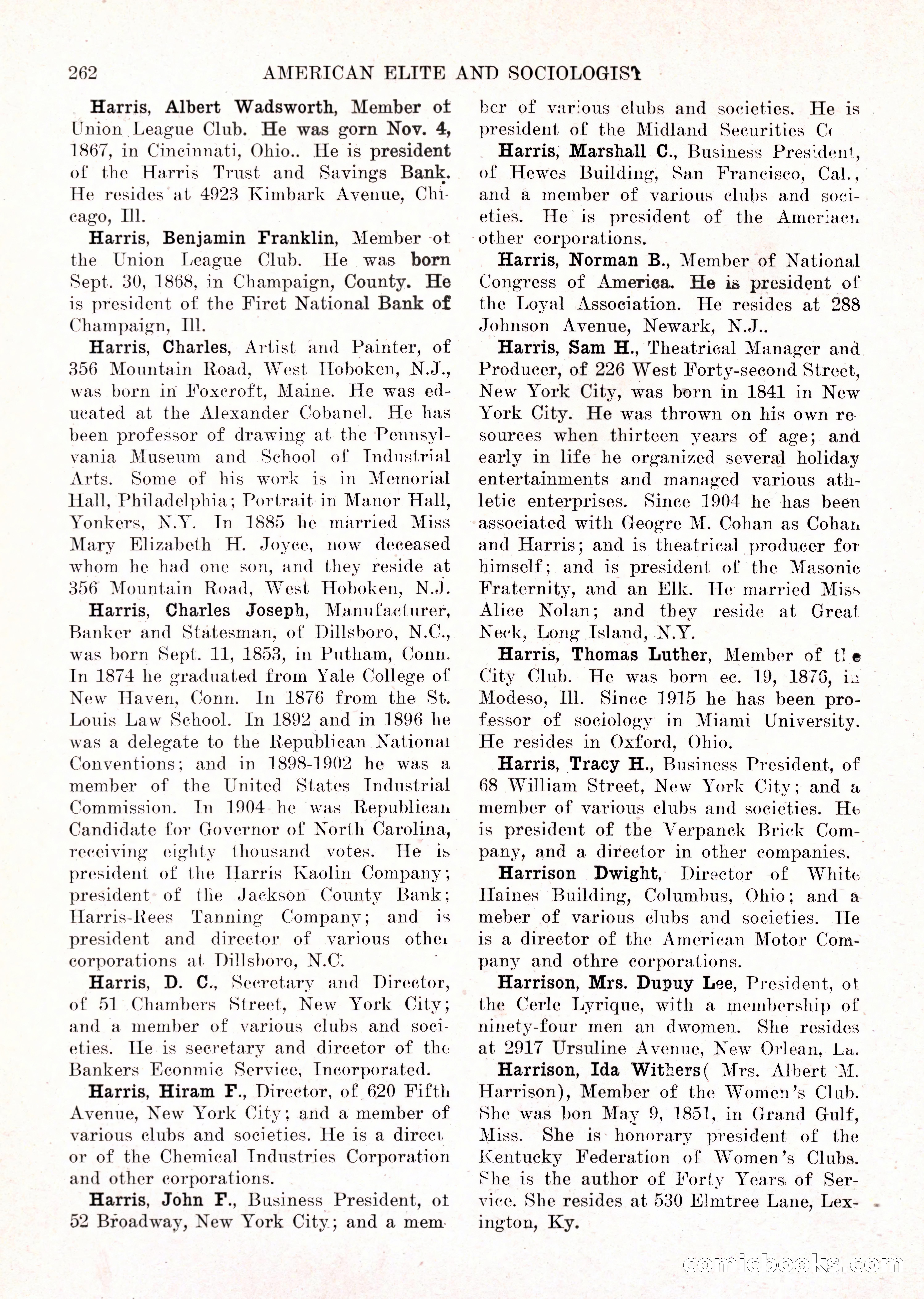 The American Elite and Sociologist Blue Book — page 246 of 396