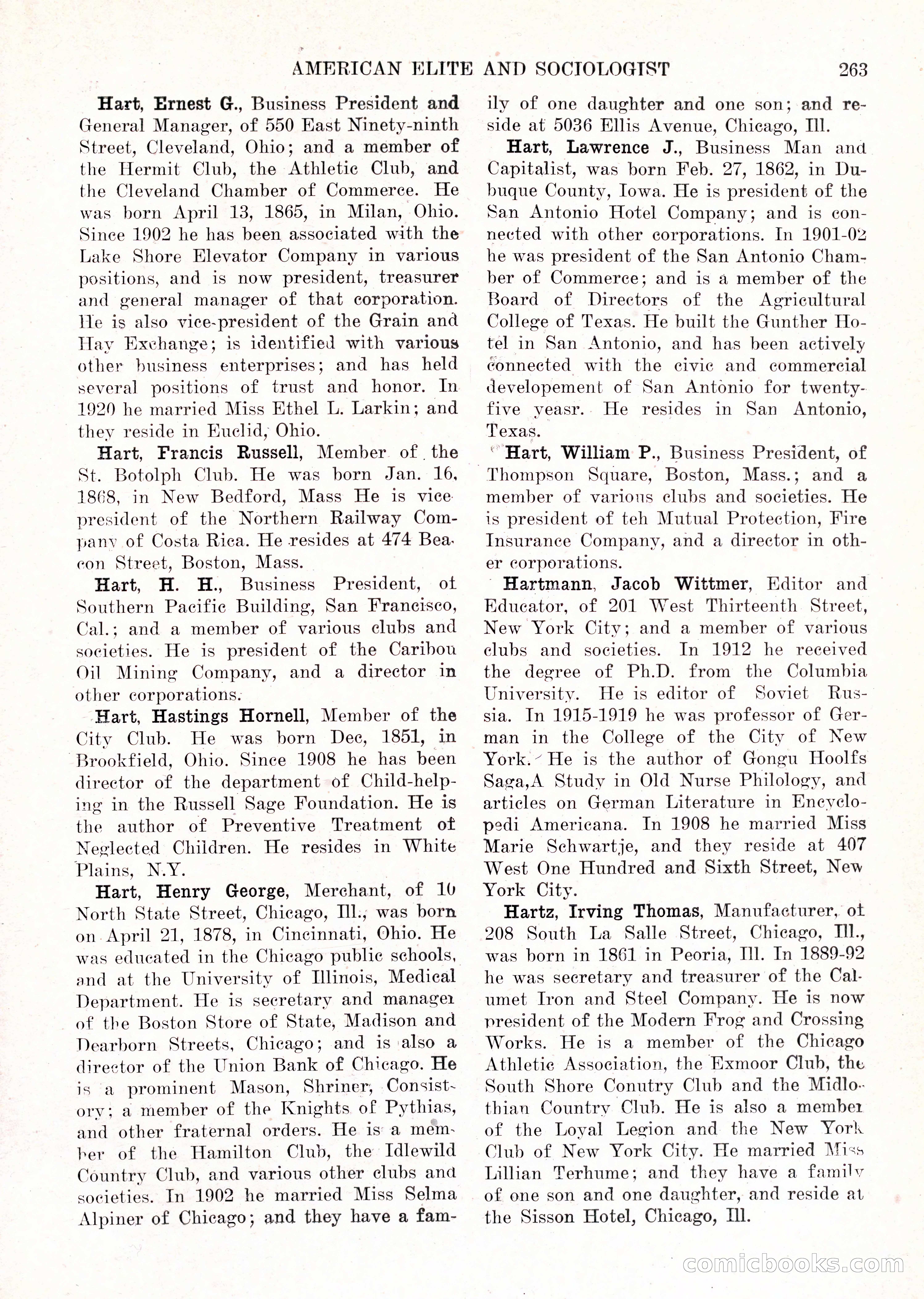 The American Elite and Sociologist Blue Book — page 247 of 396