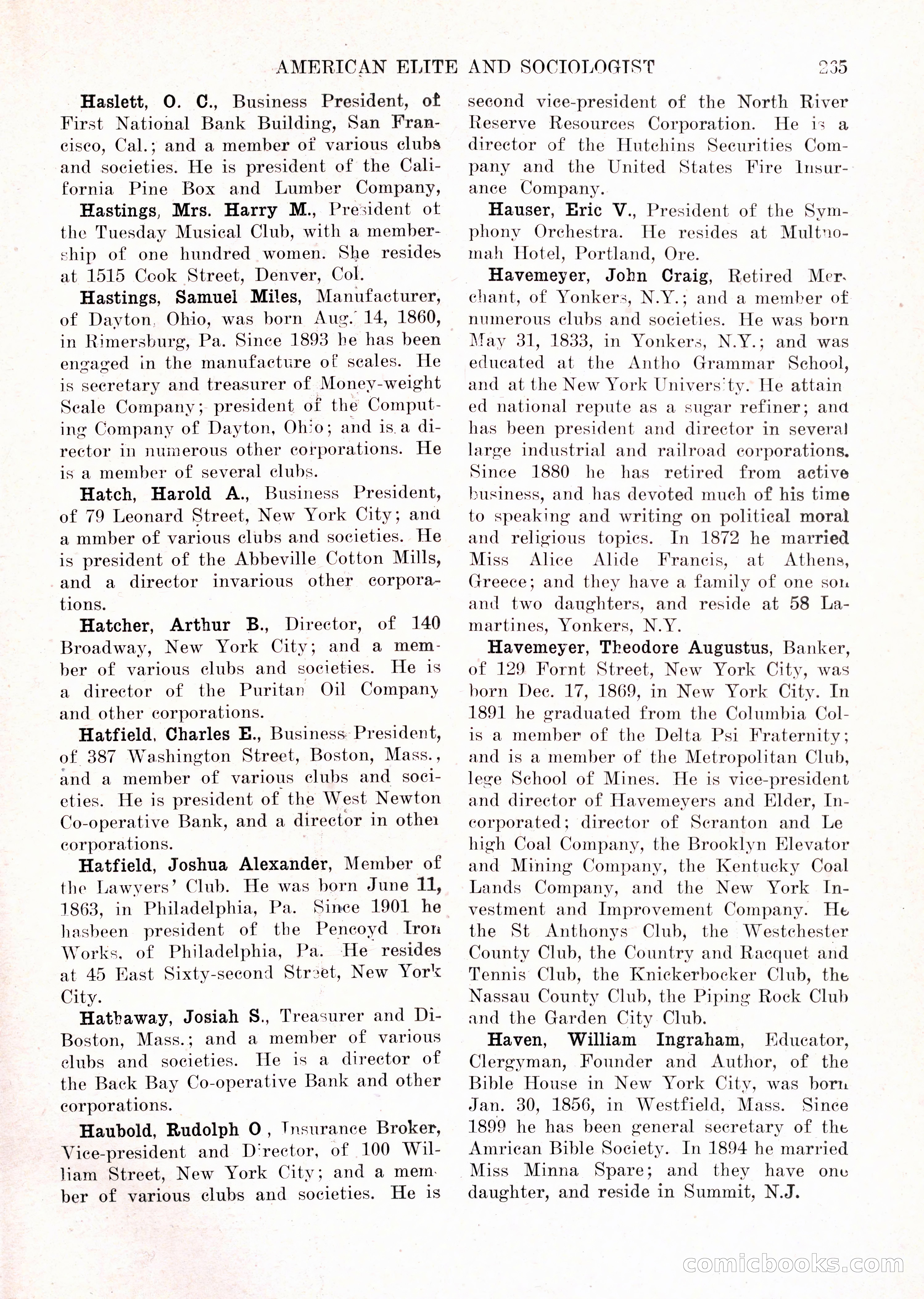 The American Elite and Sociologist Blue Book — page 249 of 396