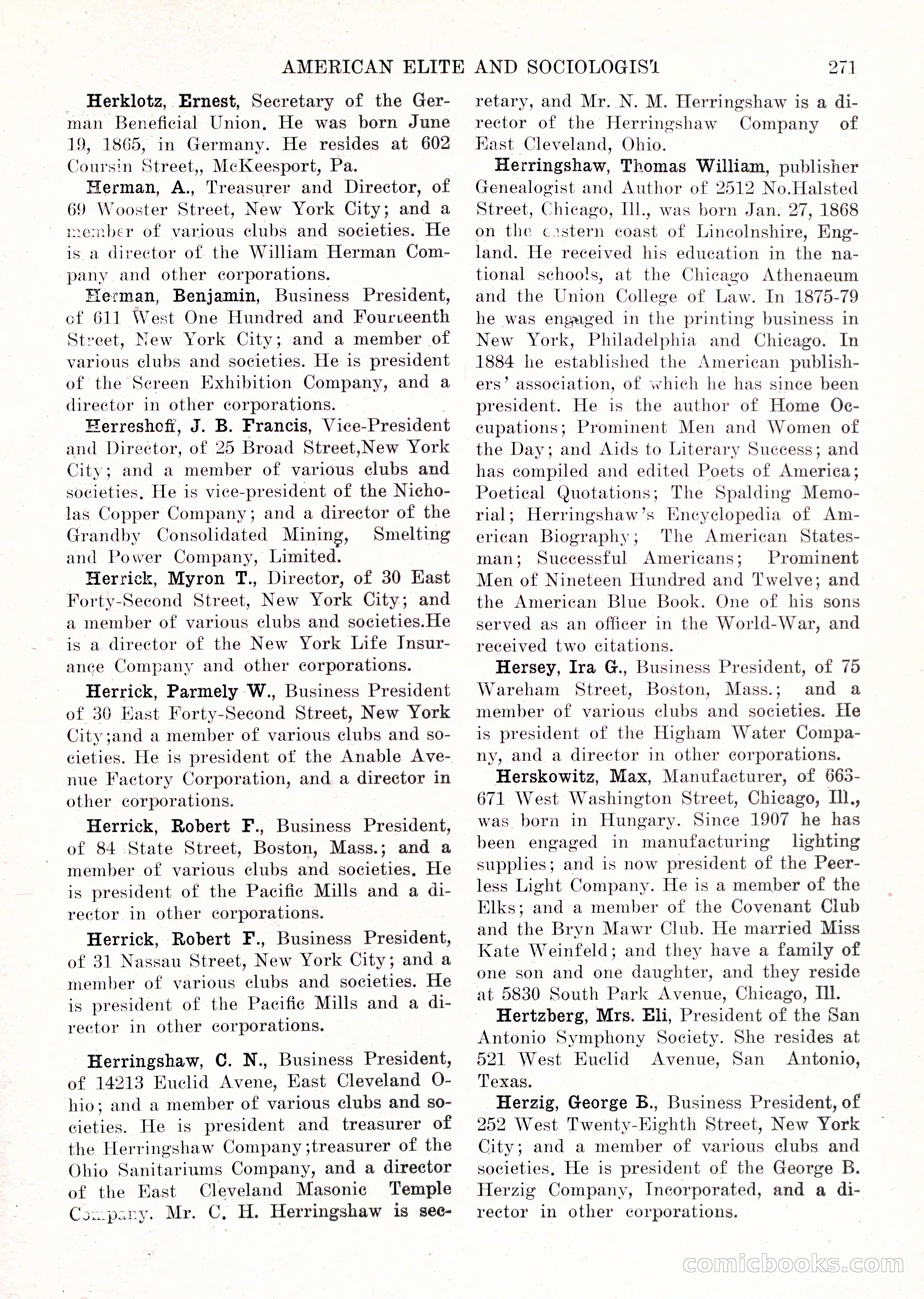 The American Elite and Sociologist Blue Book — page 255 of 396