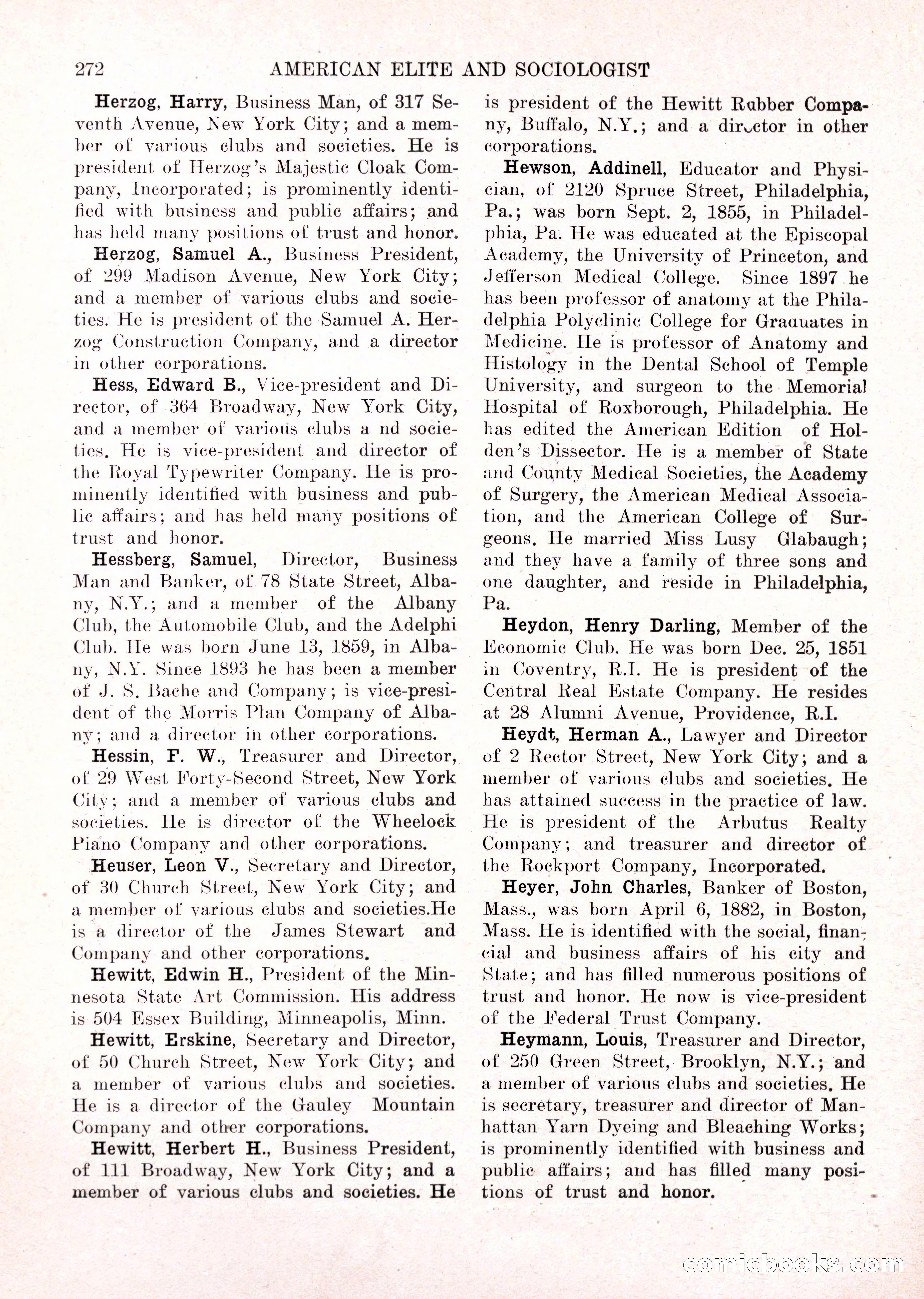 The American Elite and Sociologist Blue Book — page 256 of 396