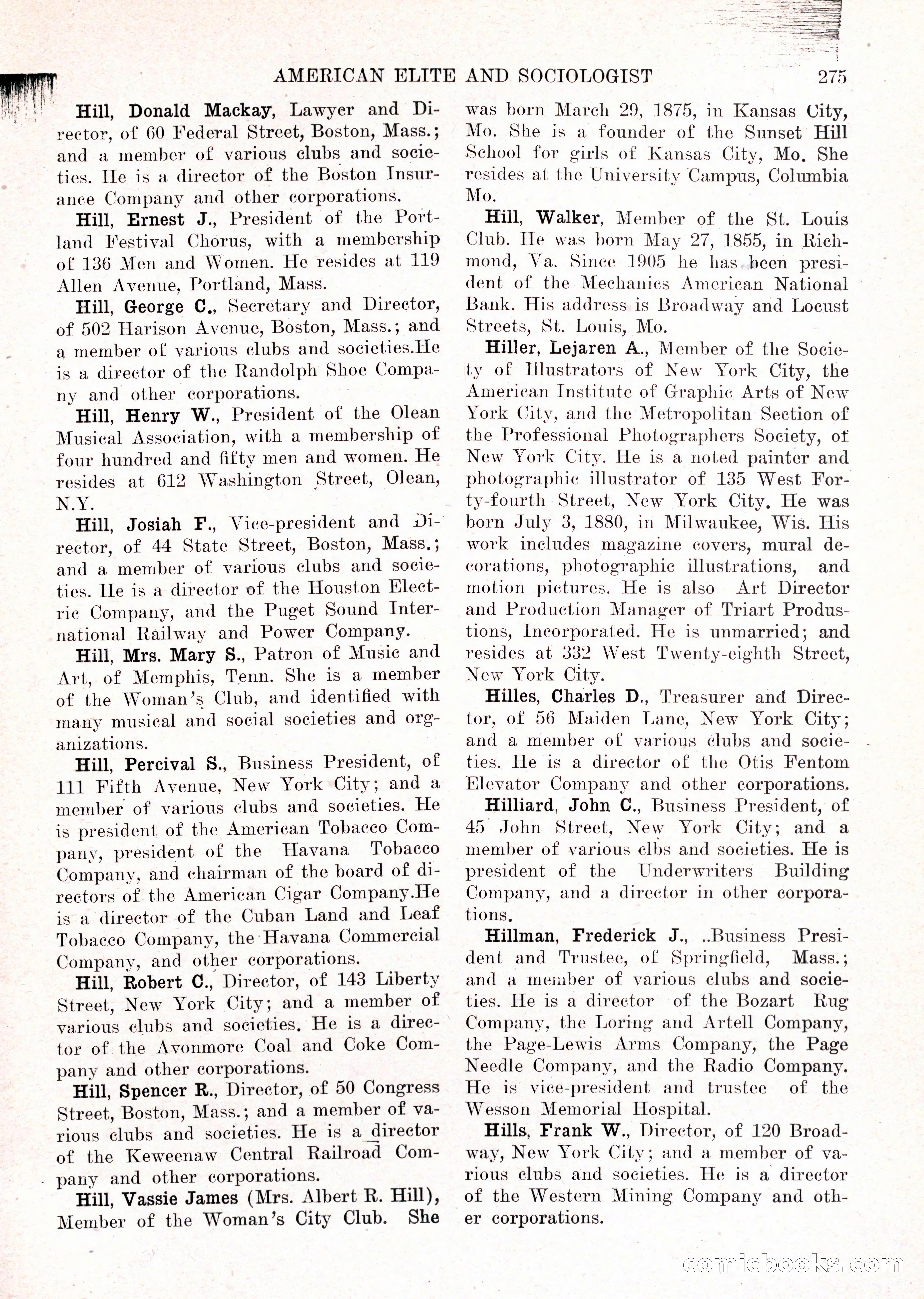 The American Elite and Sociologist Blue Book — page 259 of 396