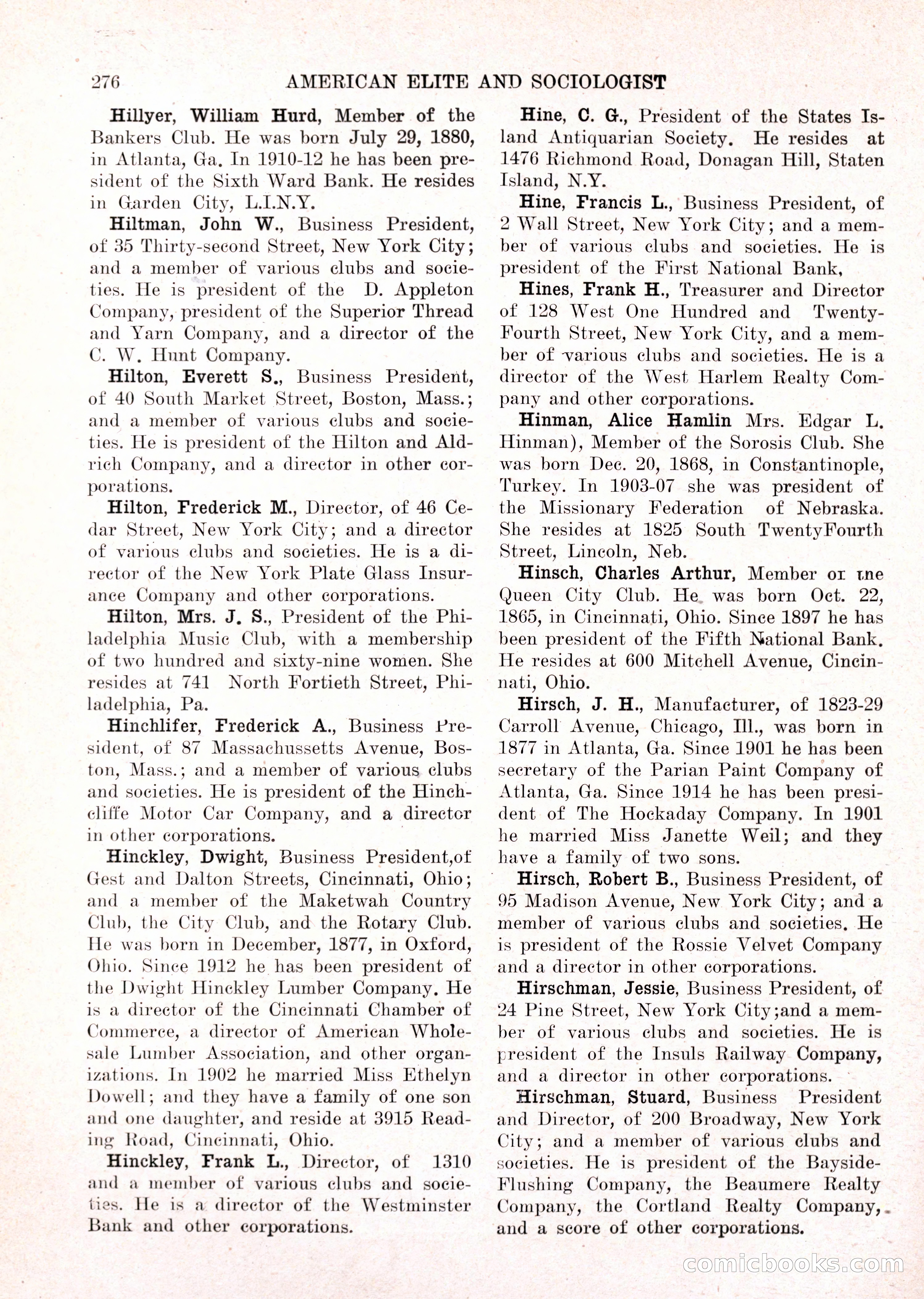 The American Elite and Sociologist Blue Book — page 260 of 396