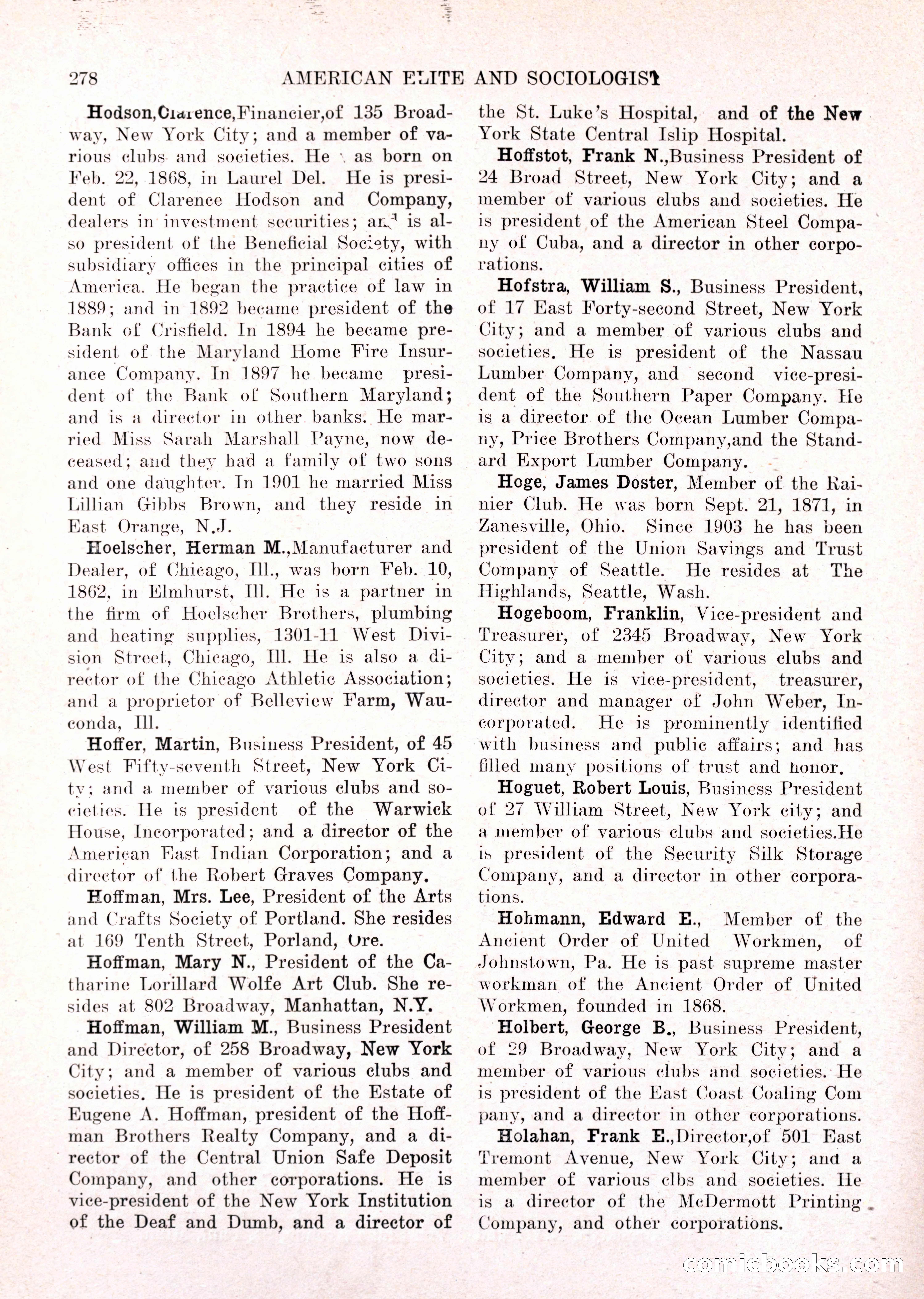 The American Elite and Sociologist Blue Book — page 262 of 396